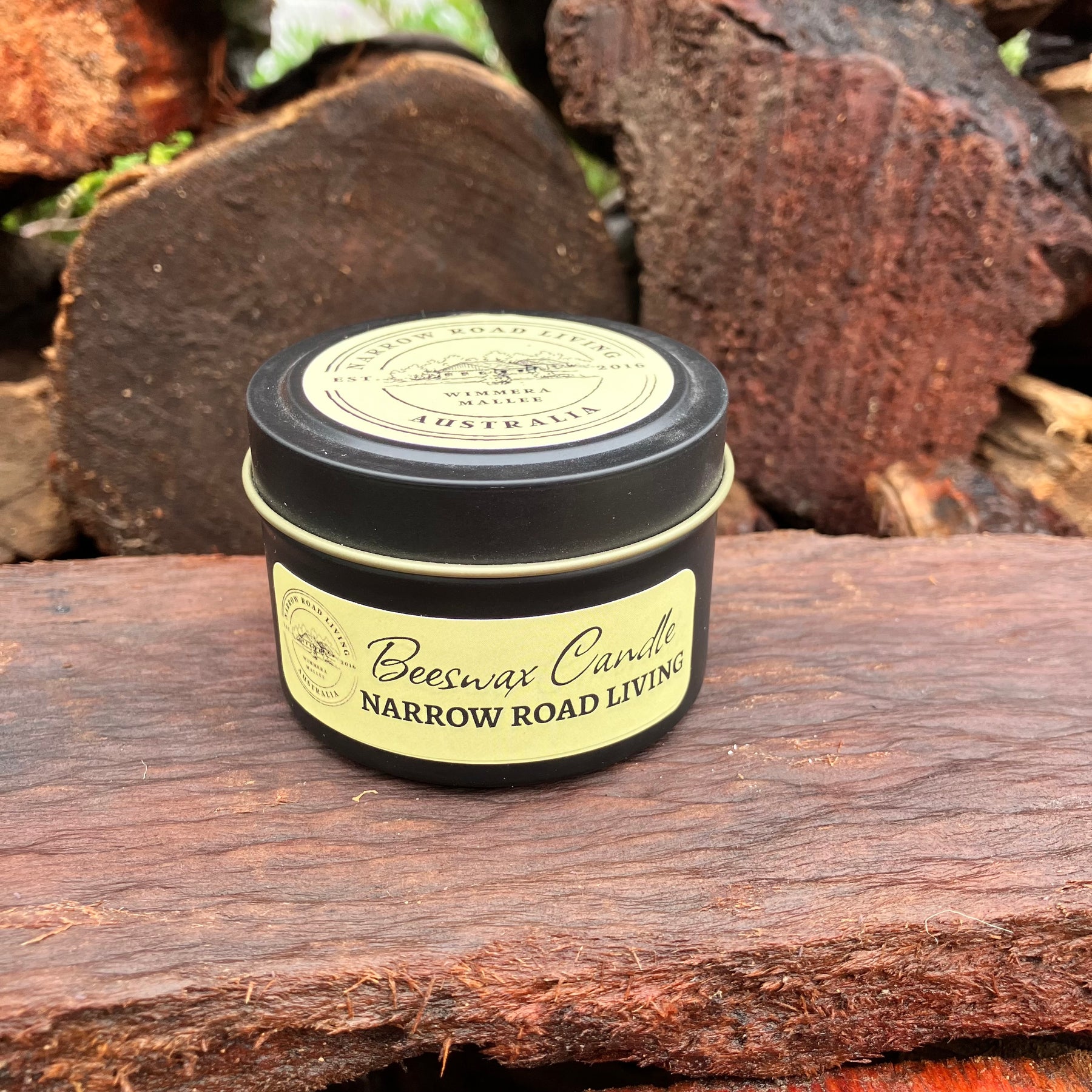 Beeswax Travel Tin Candle – 20+ Hour Burn Time