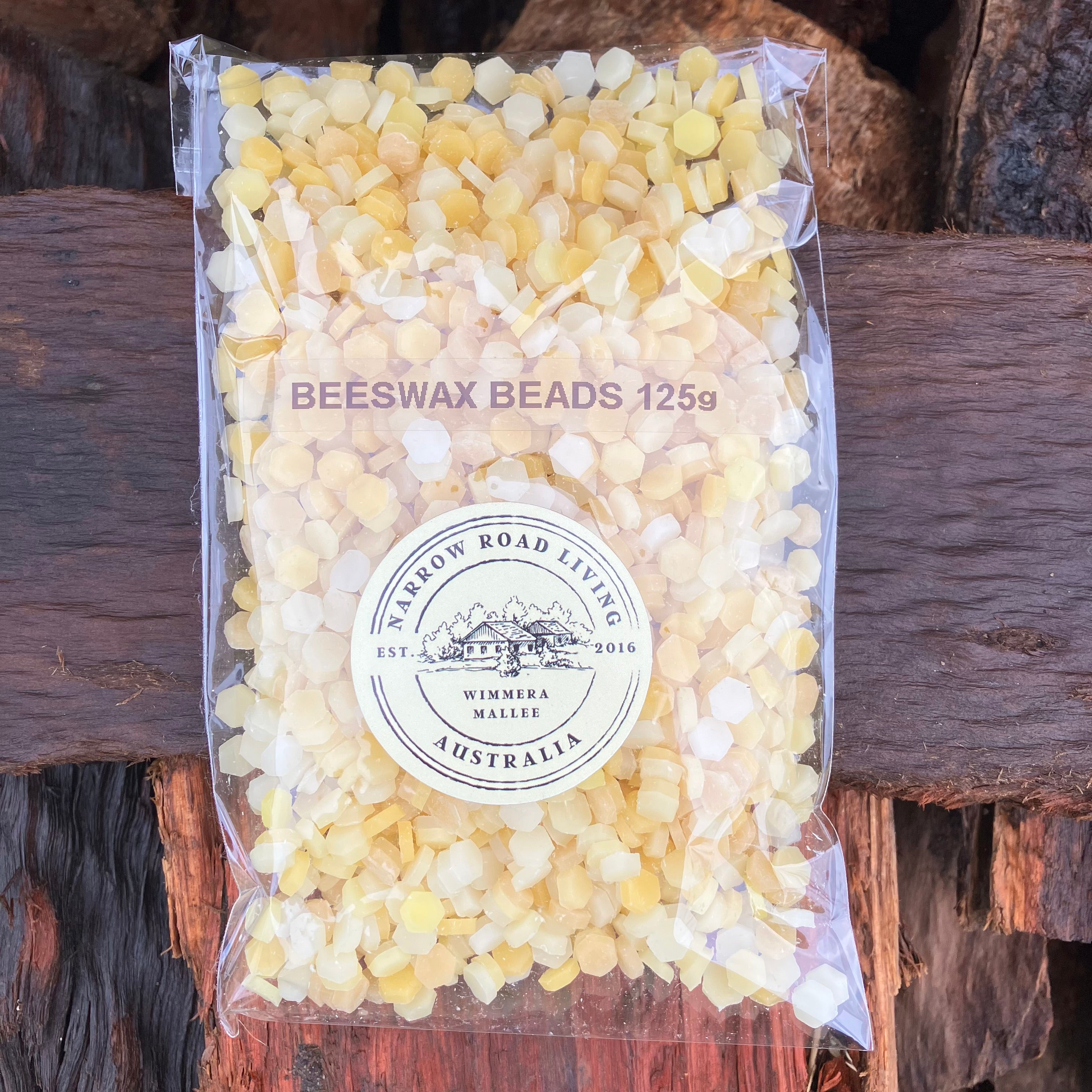 Pure Beeswax Pellets or Beads for DIY - 125g