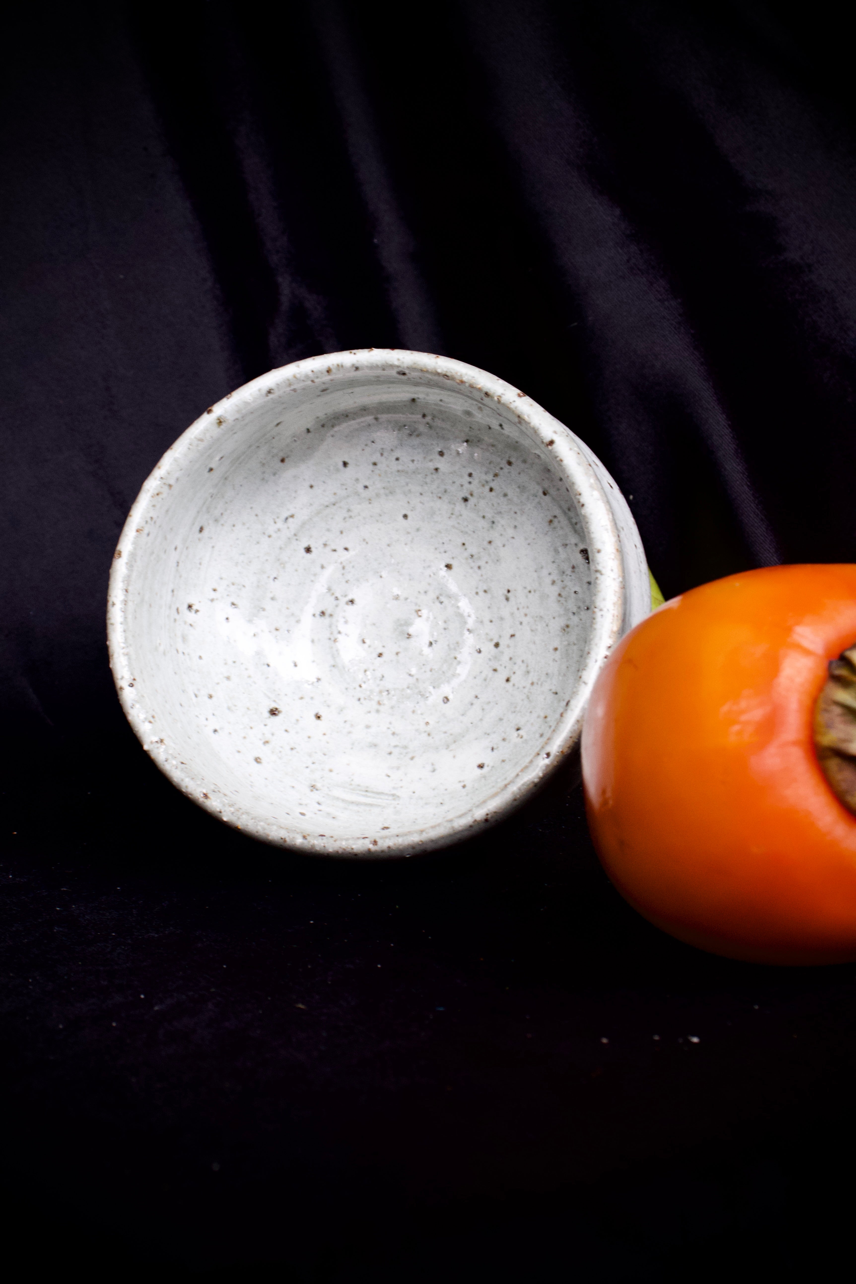 Small Chawan or Matcha Bowl - Marshmallow colour-way (3/4)