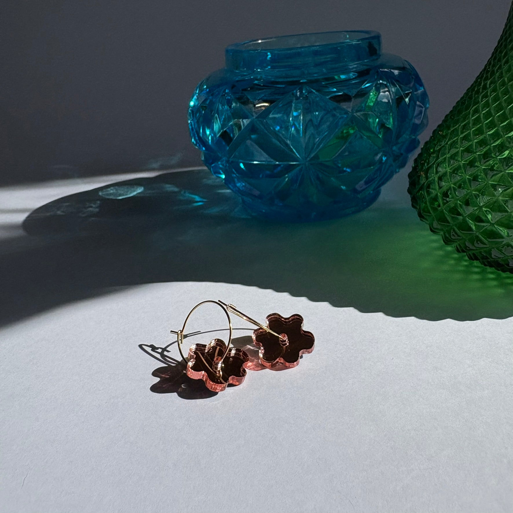 Bees Knees mini Flower hoop - Rose Gold