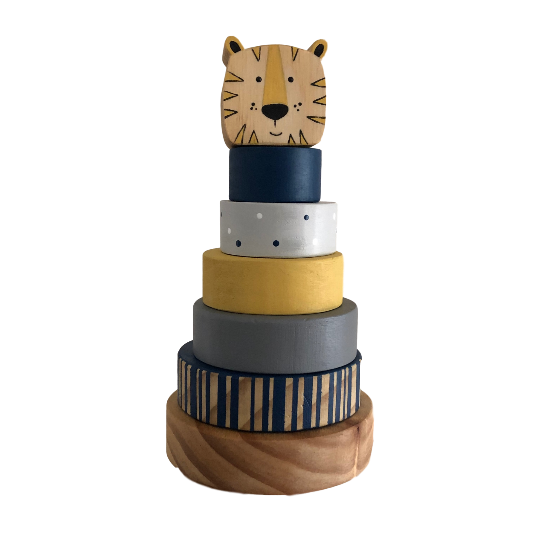 Circus Ring Stacker with Jungle Animal Topper