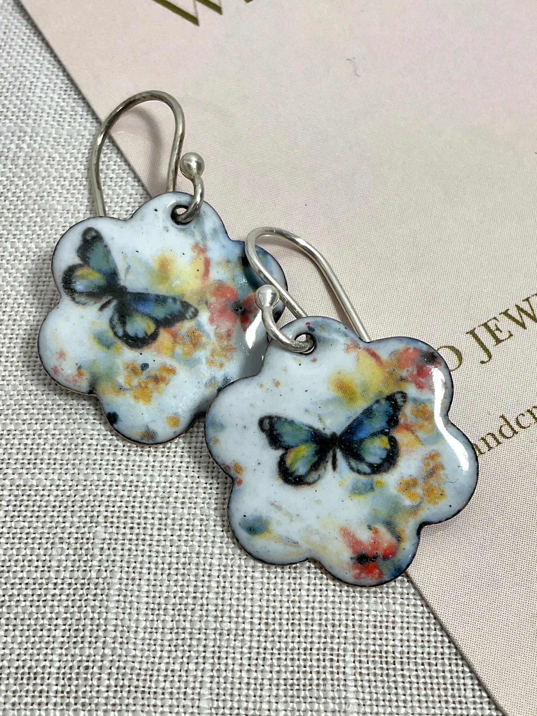 Butterfly love. Handmade earrings