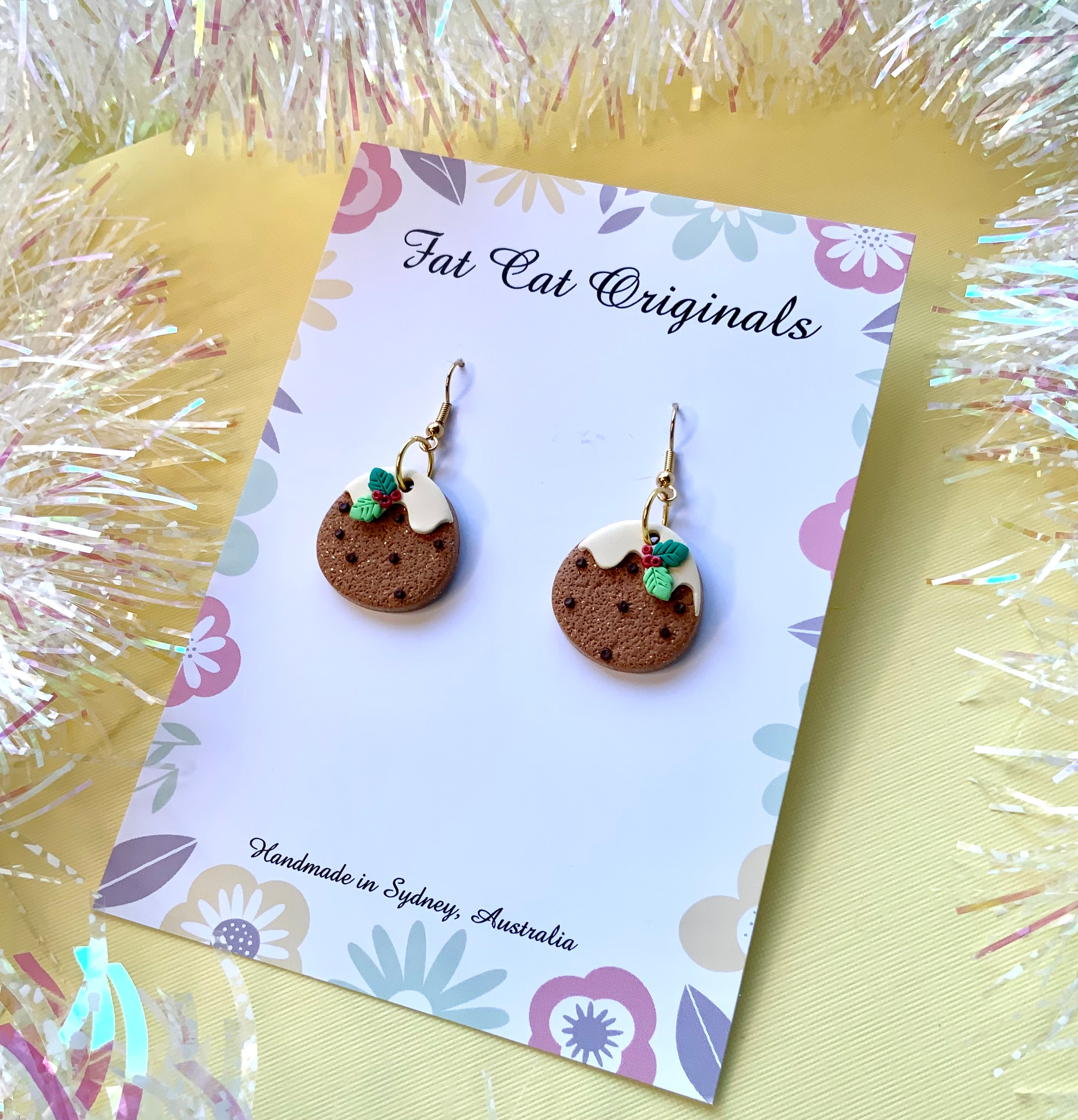 Handmade Christmas earrings