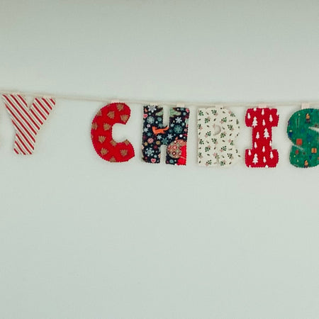 Handmade Christmas Bunting
