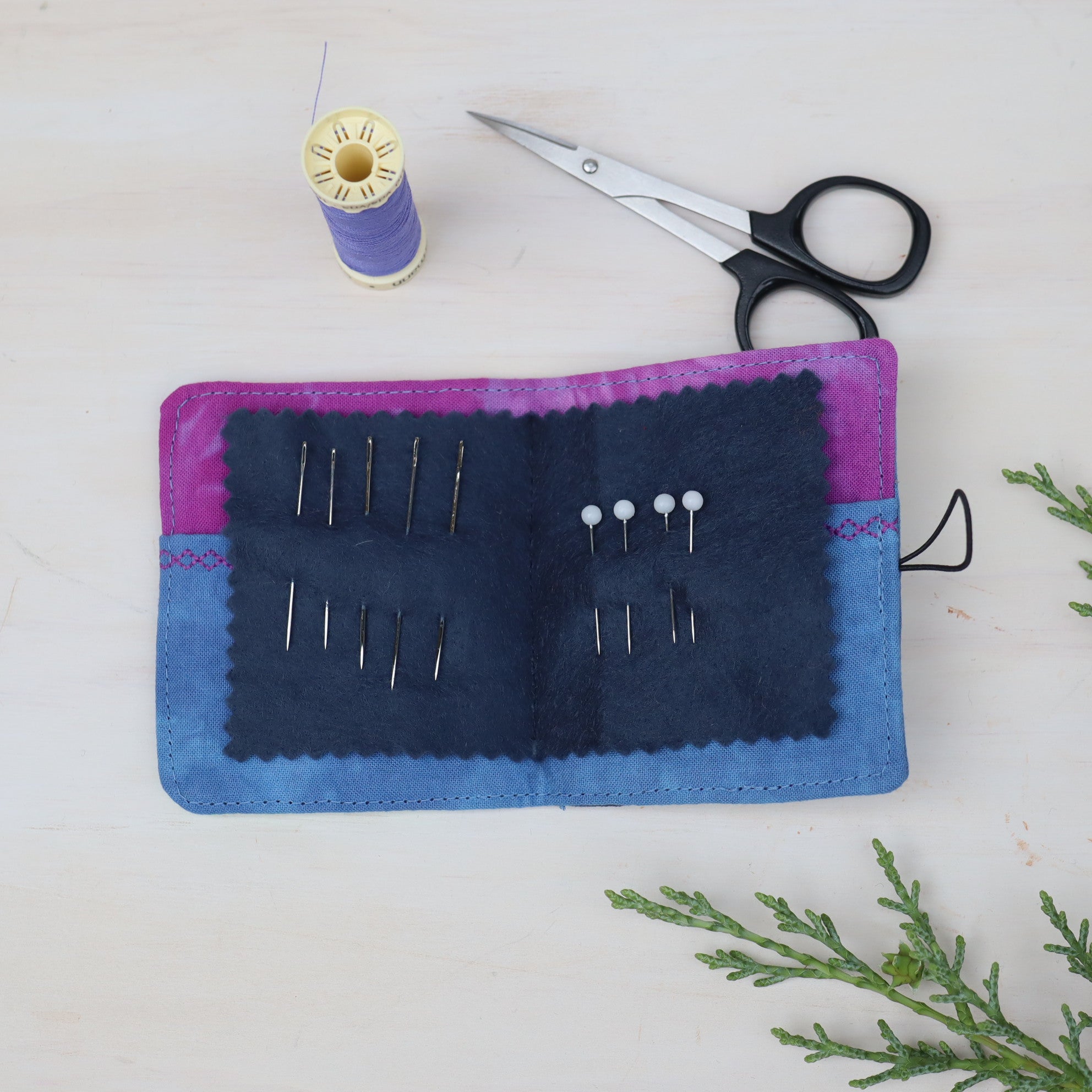 Hand Dyed Patchwork Needle Cases