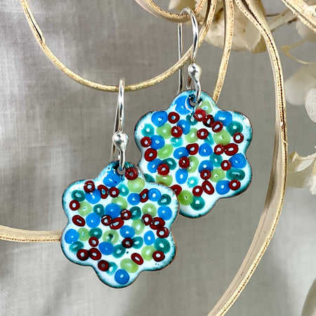 Hundreds and thousands. Handmade enamel earrings