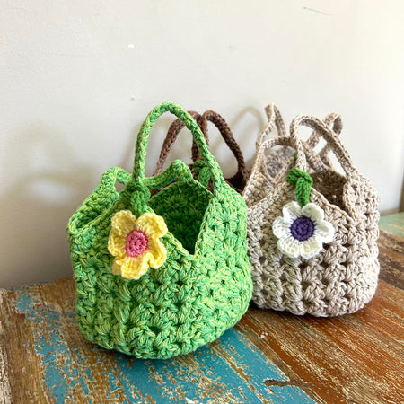 Crochet mini Market Bag, Play Food Accessory