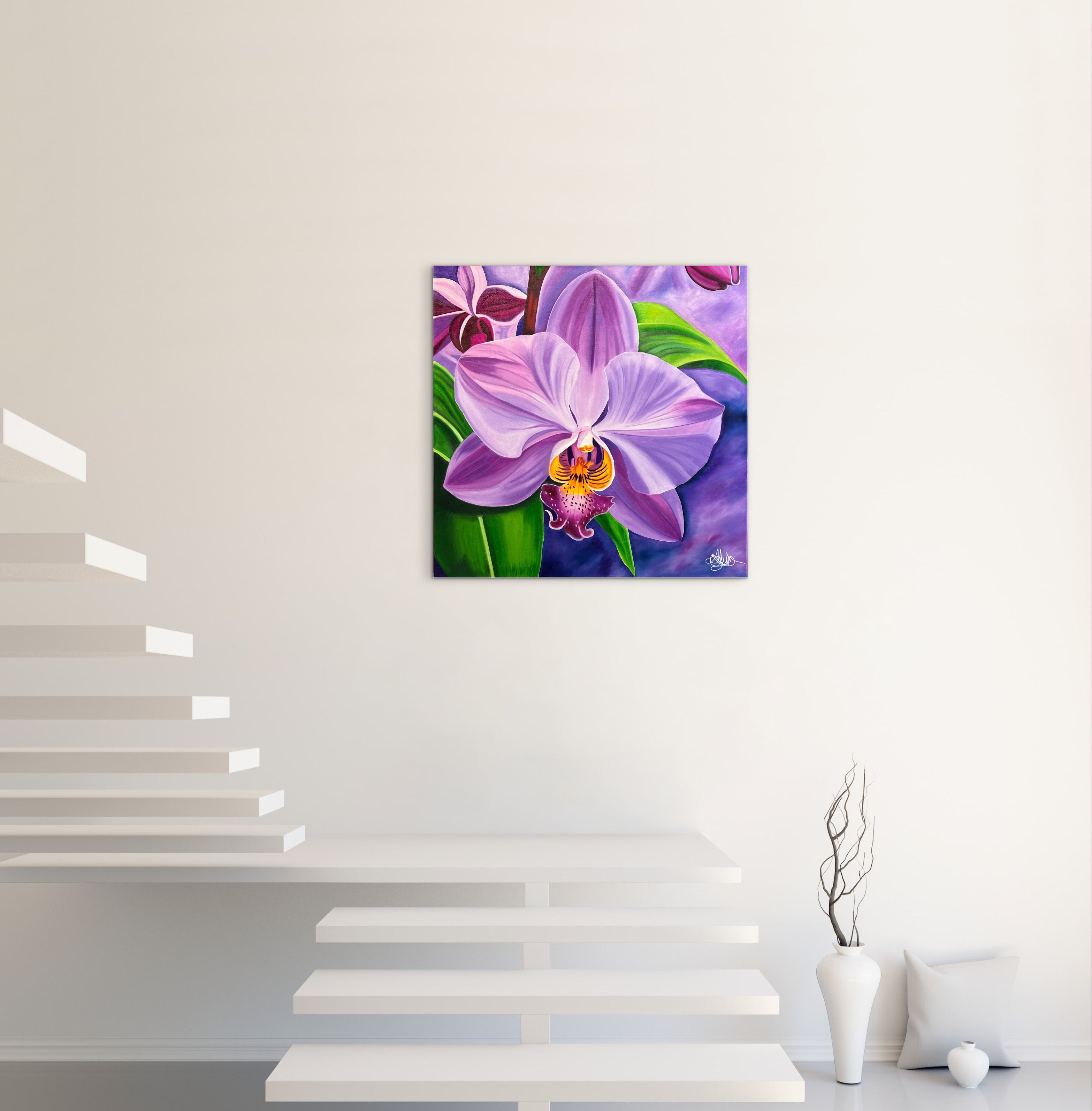 Majestic Orchid - Original Oil Painting - Hand Painted