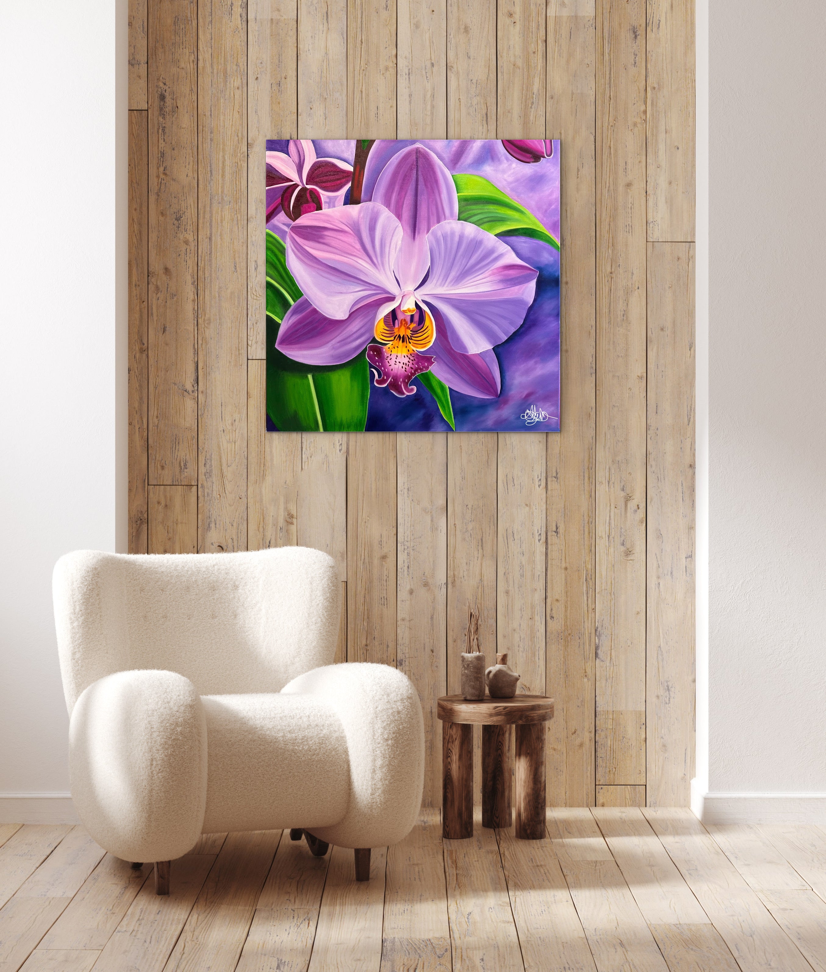 Majestic Orchid - Original Oil Painting - Hand Painted