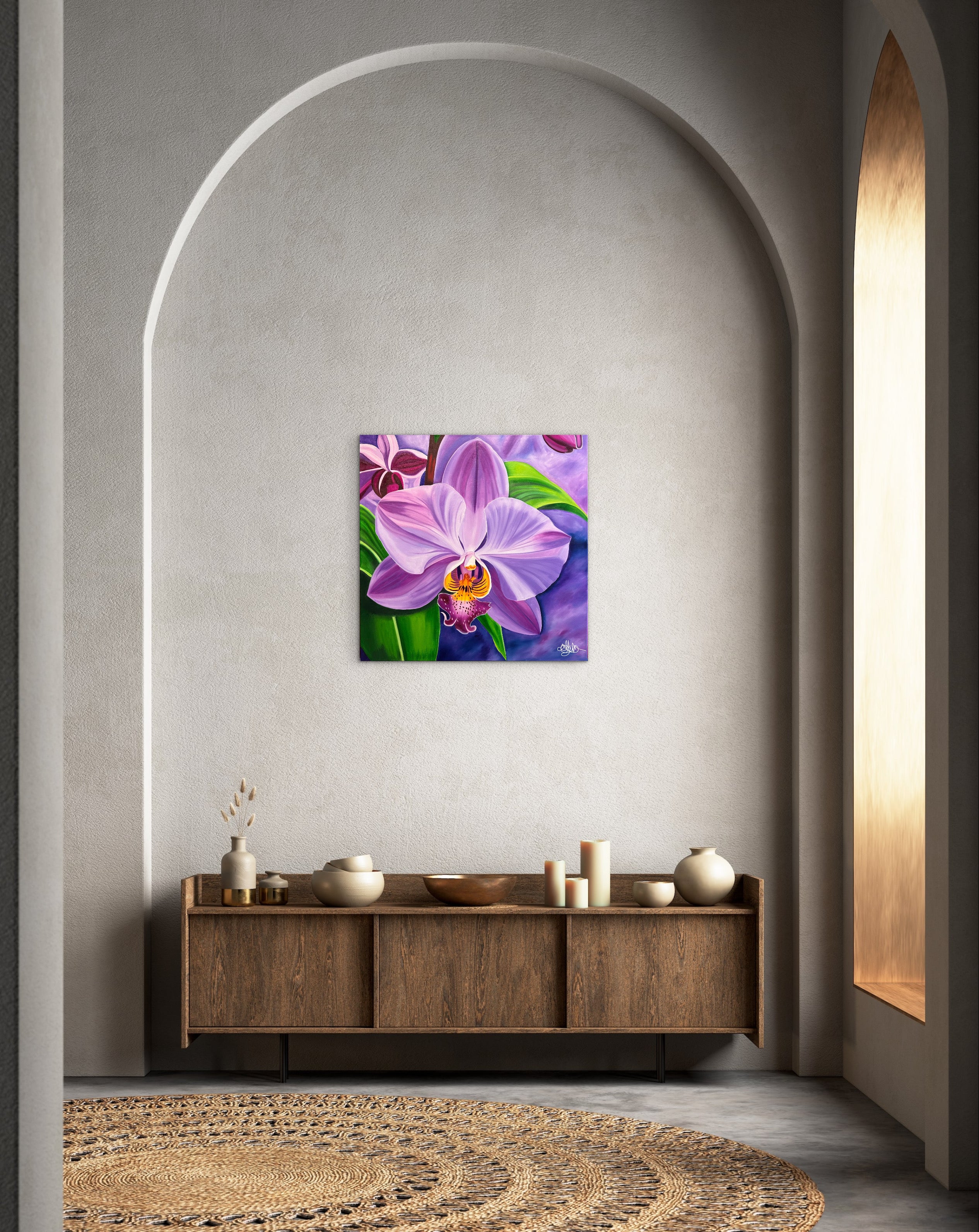 Majestic Orchid - Original Oil Painting - Hand Painted