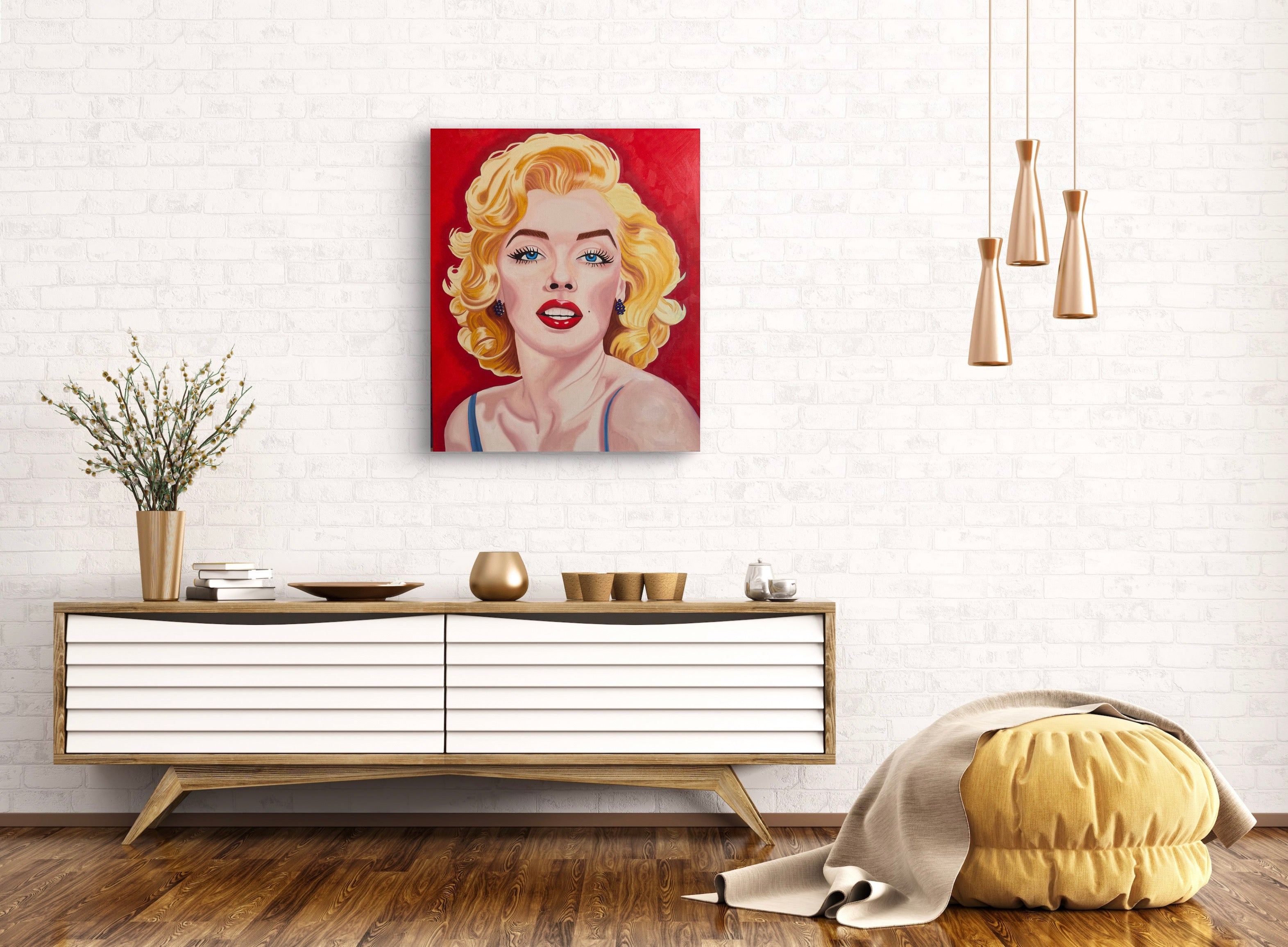 Marilyn Monroe - Original Oil Painting - Hand Painted - Reduced