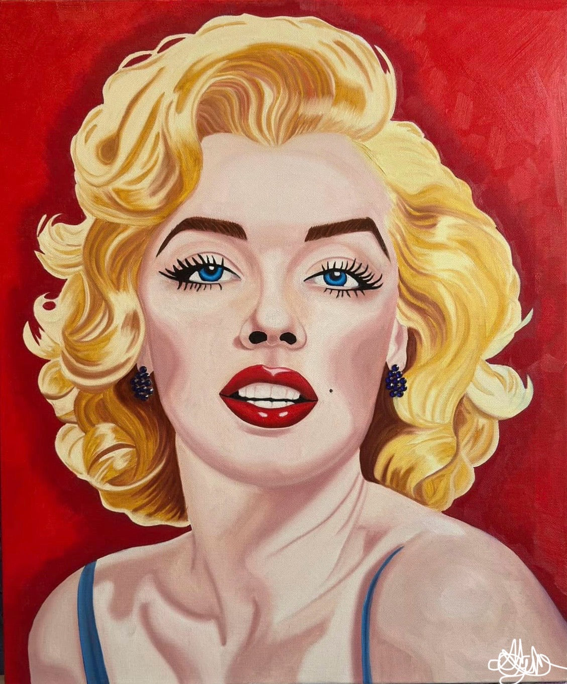 Marilyn Monroe - Original Oil Painting - Hand Painted - Reduced
