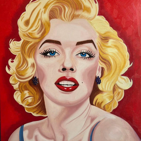 Marilyn Monroe - Original Oil Painting - Hand Painted - Reduced