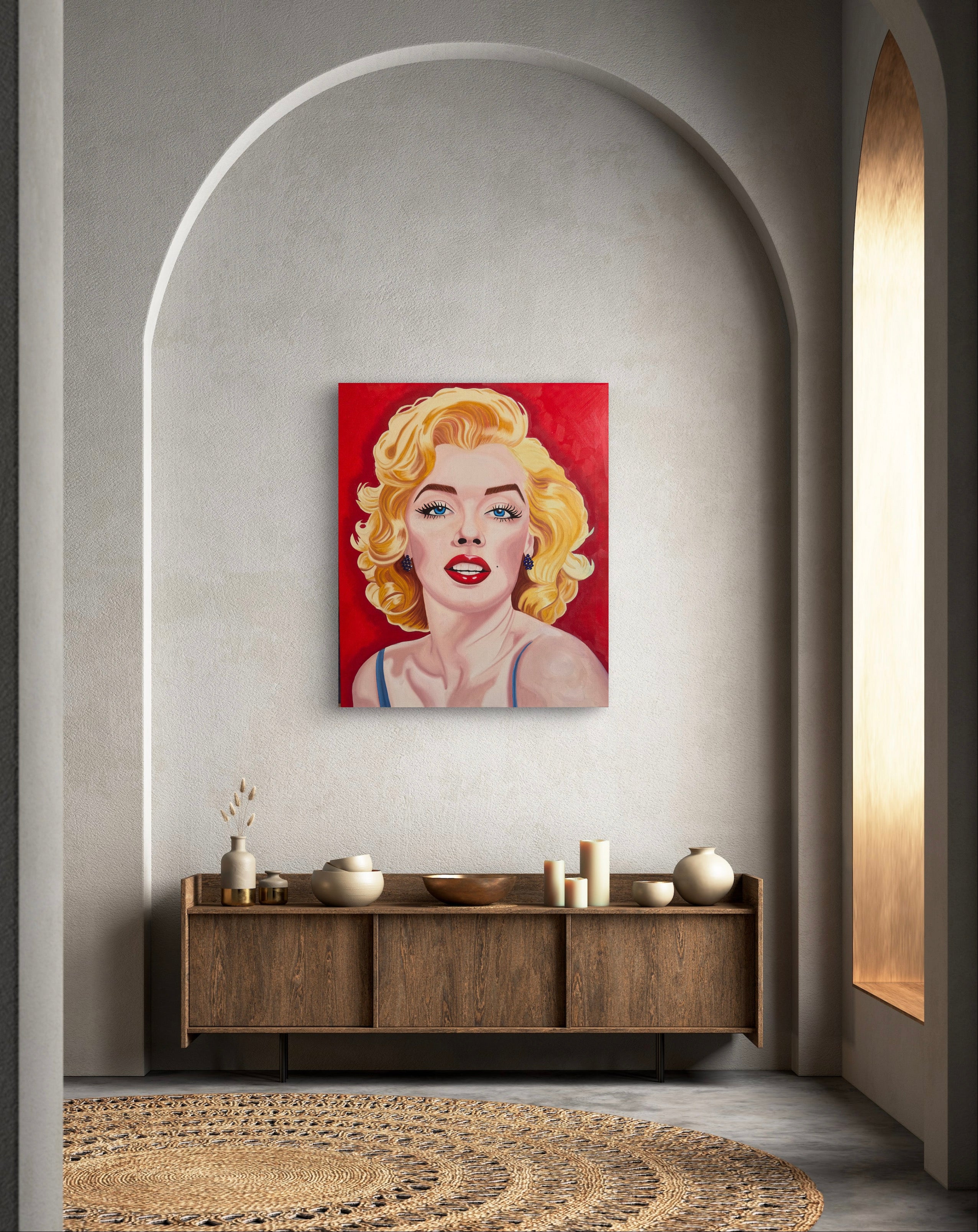 Marilyn Monroe - Original Oil Painting - Hand Painted - Reduced