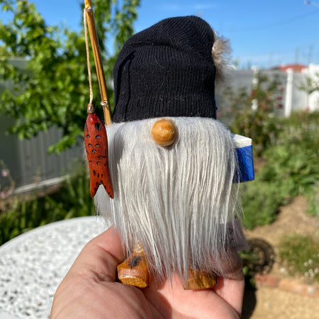 Fishing Bogan grey beard with esky