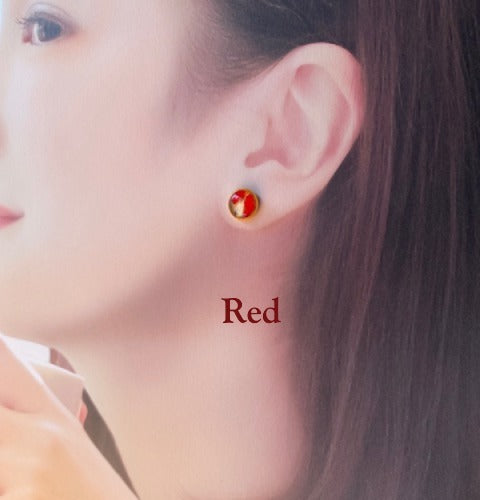 Resin stud earrings