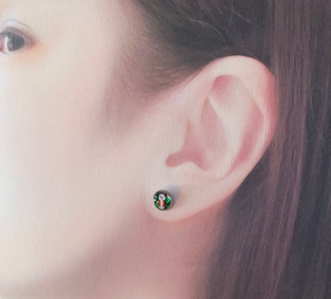 Resin Christmas earrings