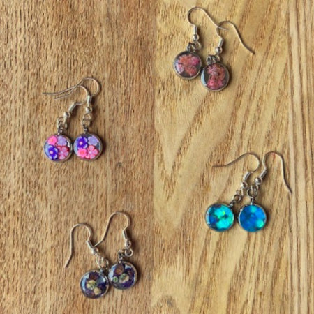 Flower Resin earrings