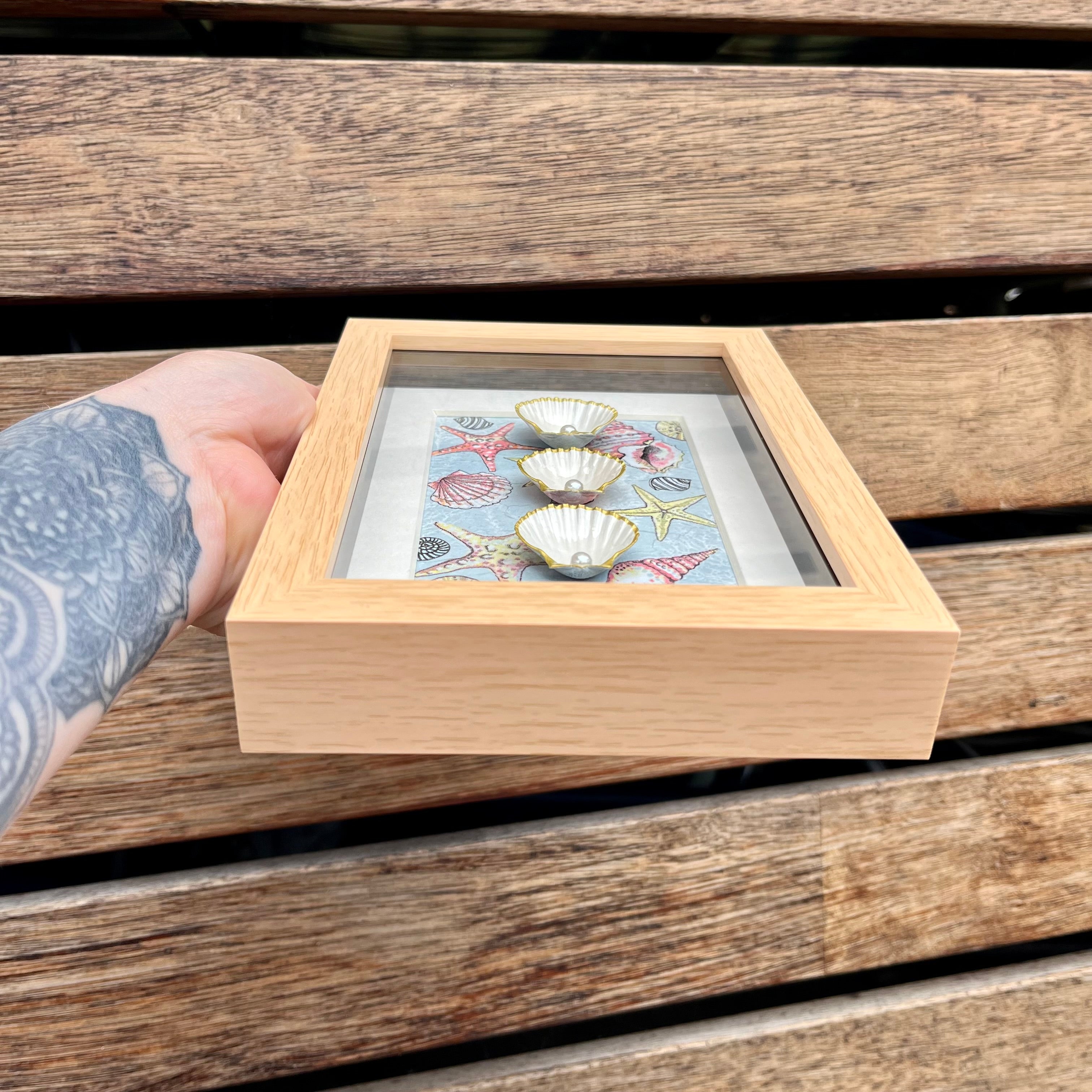 Framed Shells With Coastal Vibes