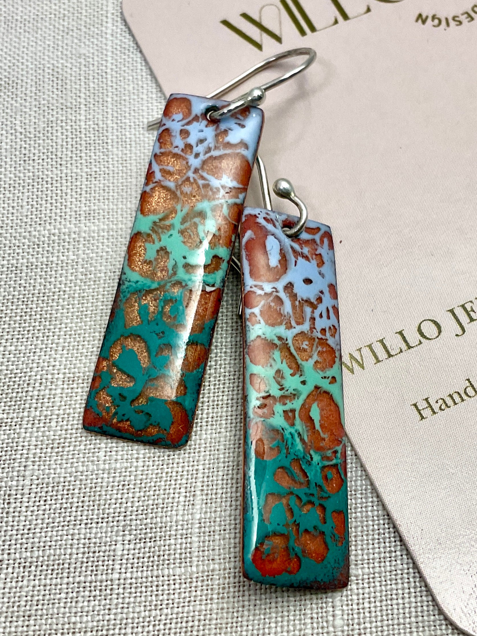 Forest. Handmade earrings