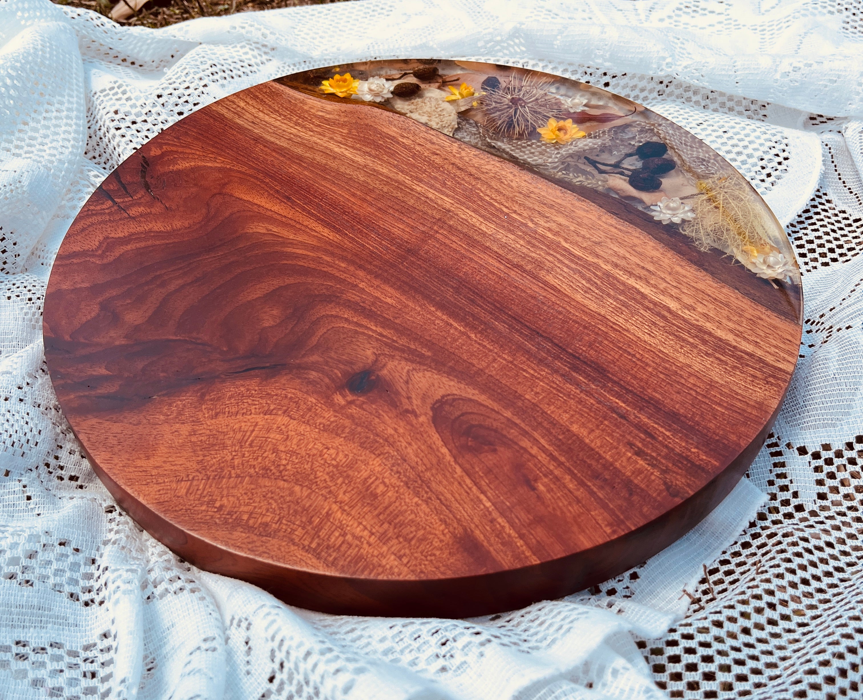 Round Resin Charcuterie board
