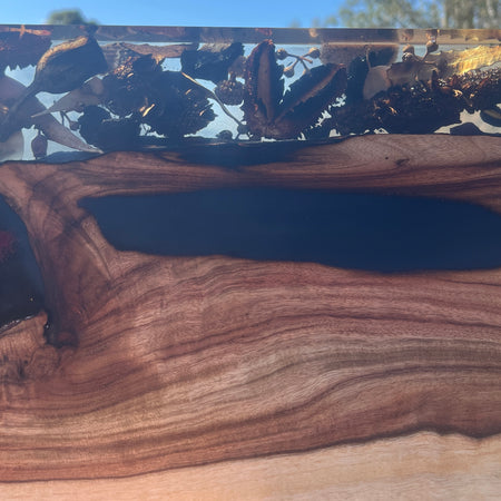 Rectangular resin serving board