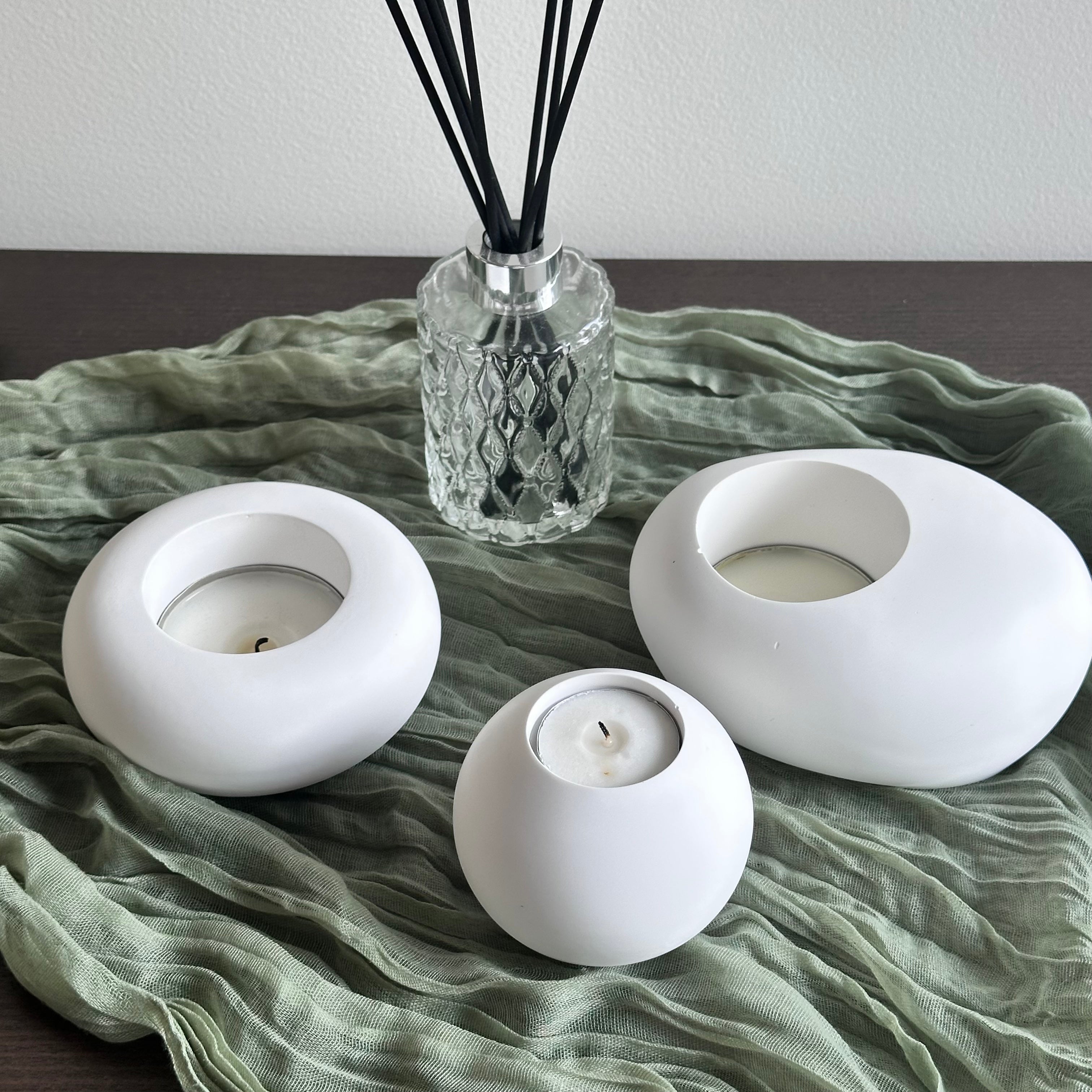 Eco-friendly resin Candle Holders