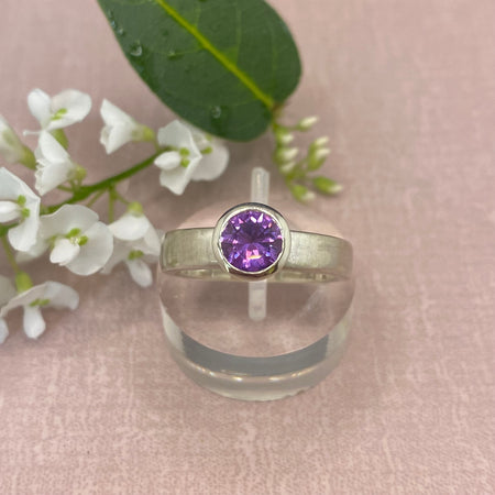 Alexandrite and Sterling Silver Ring
