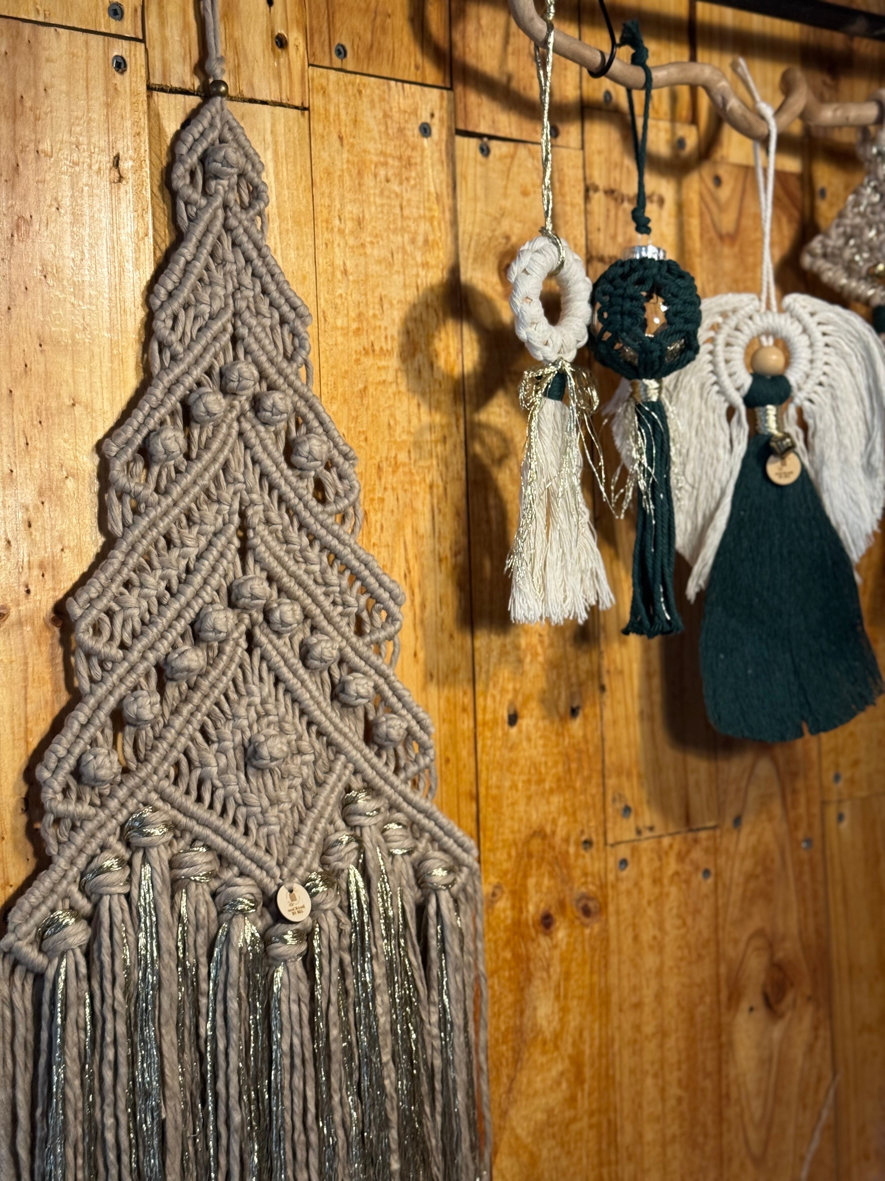 Macrame Xmas Tree Decor 75cm