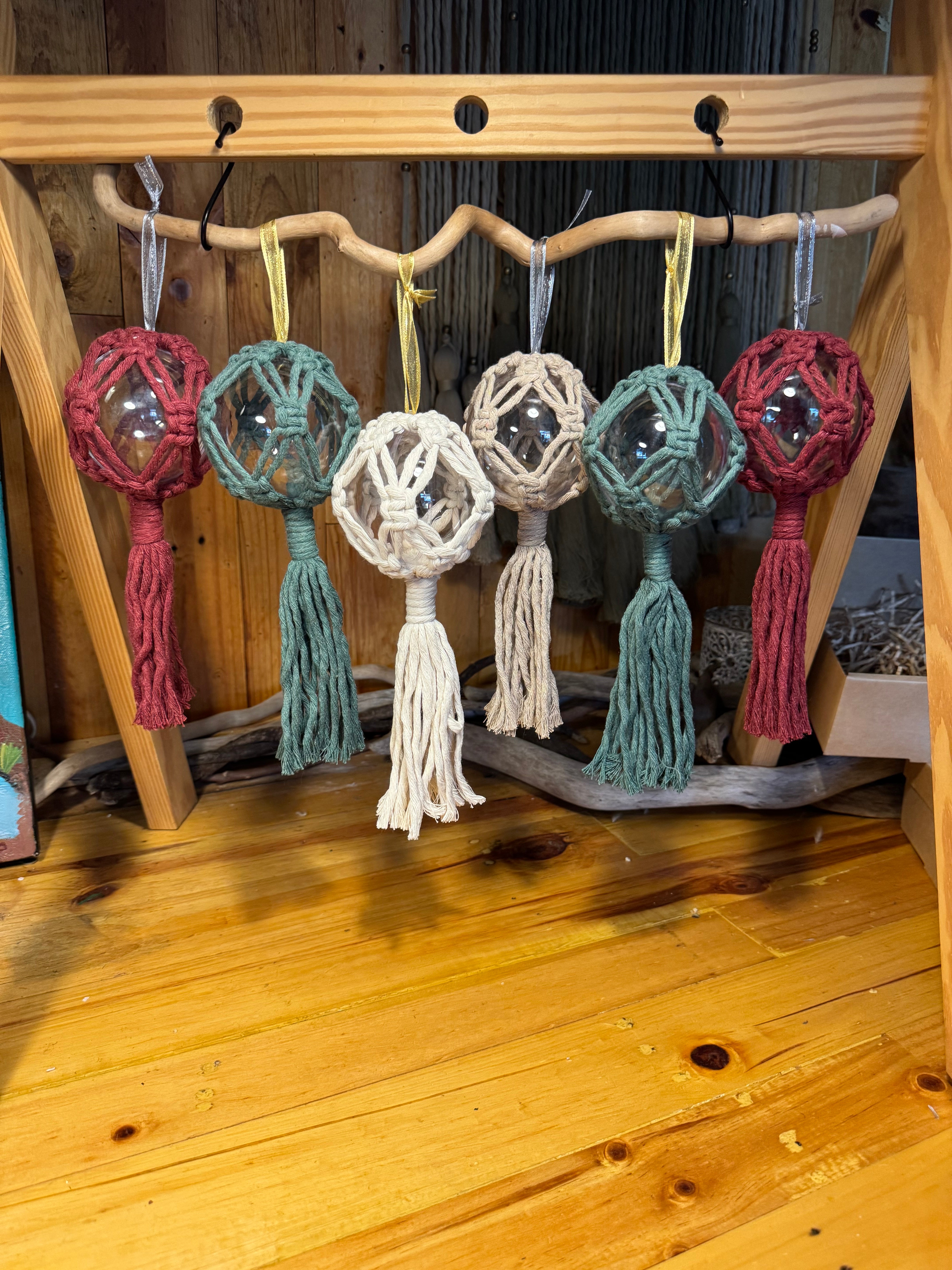 Macrame Xmas Decor Box Set (6 baubles)