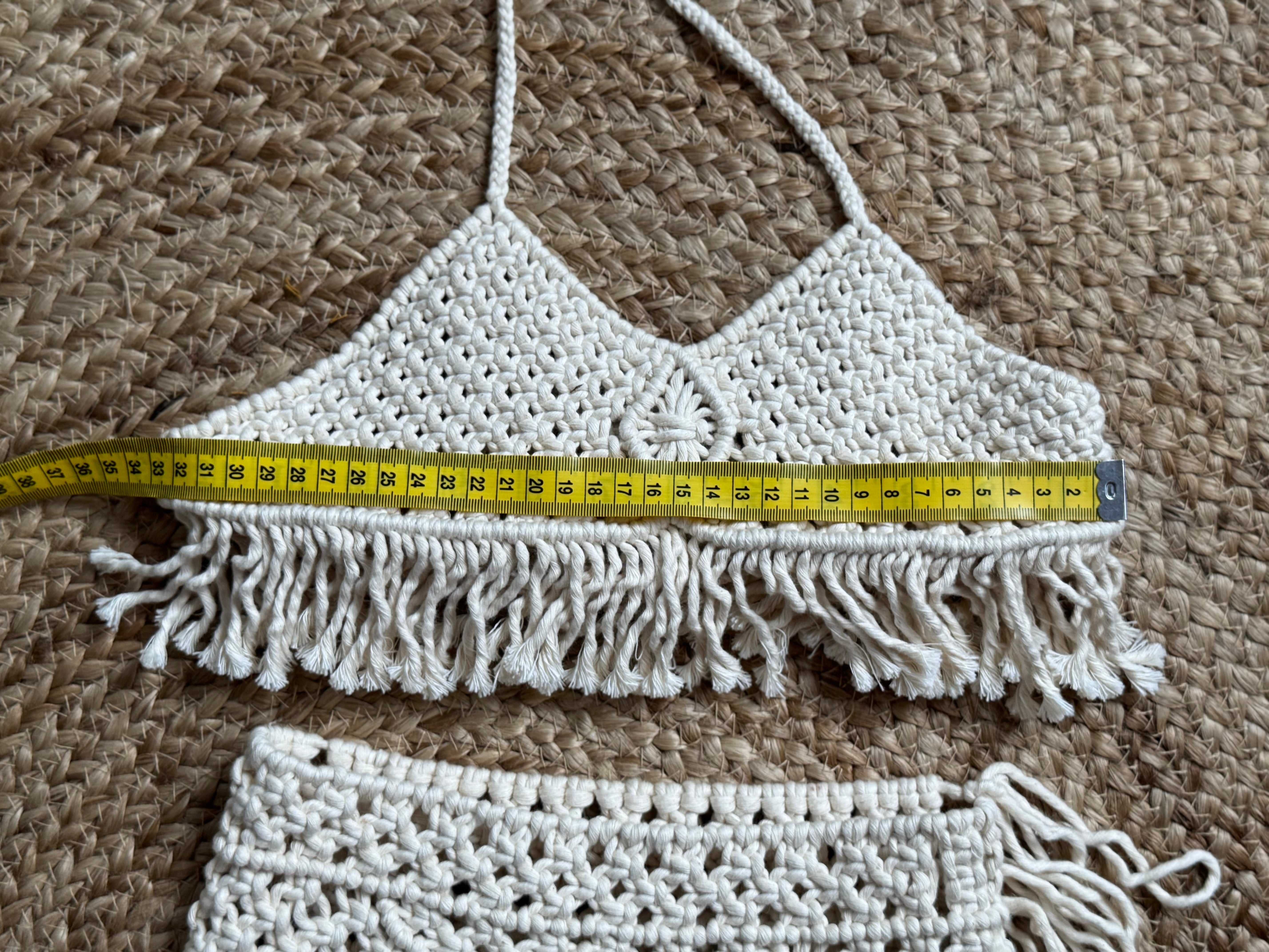 100% Cotton Girls Macrame Outfit (Size 3-5)