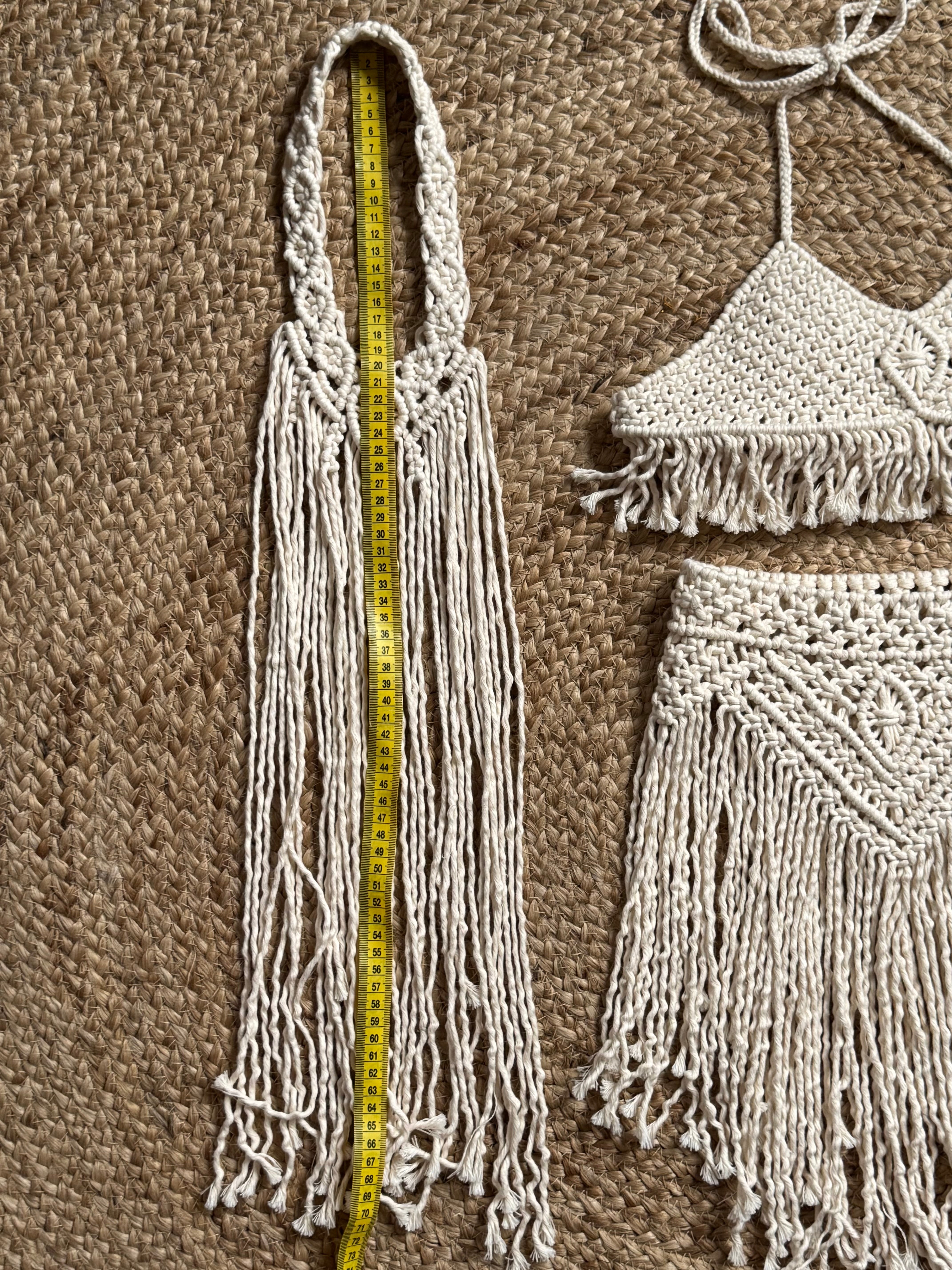 100% Cotton Girls Macrame Outfit (Size 3-5)