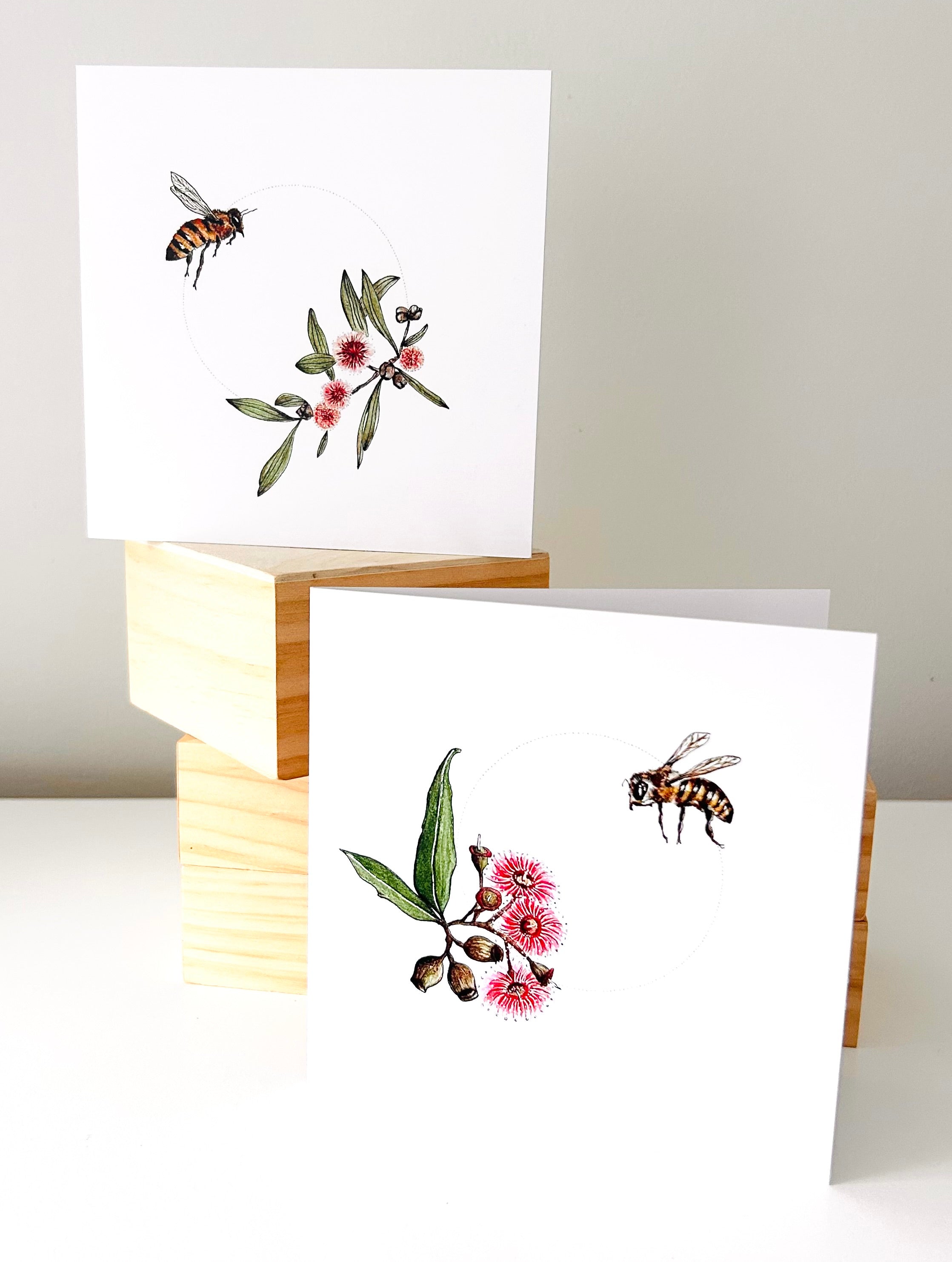 Art Card - Eucalyptus & Bee