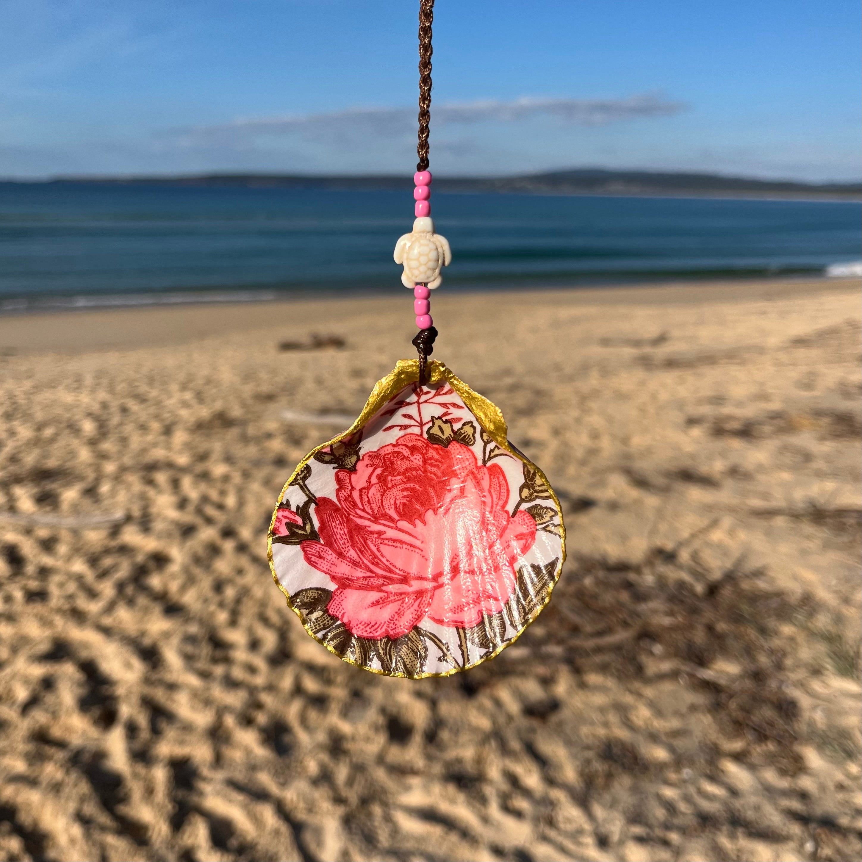 Ava Pink Floral Hanging Shell