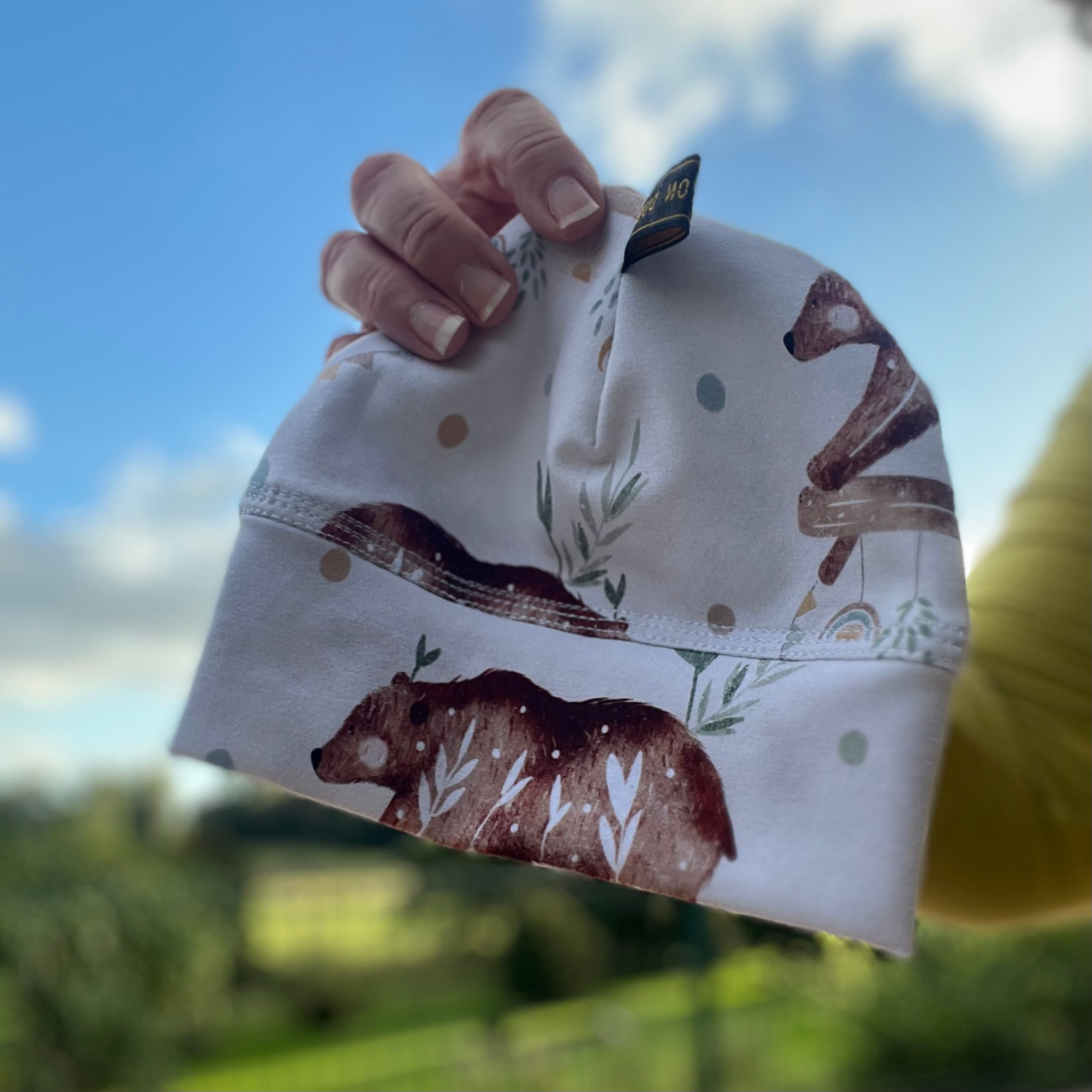 Bears and Elephants - Handmade Long Baby Pants by Dumbleton Duds | Sizes 000, 00, 0