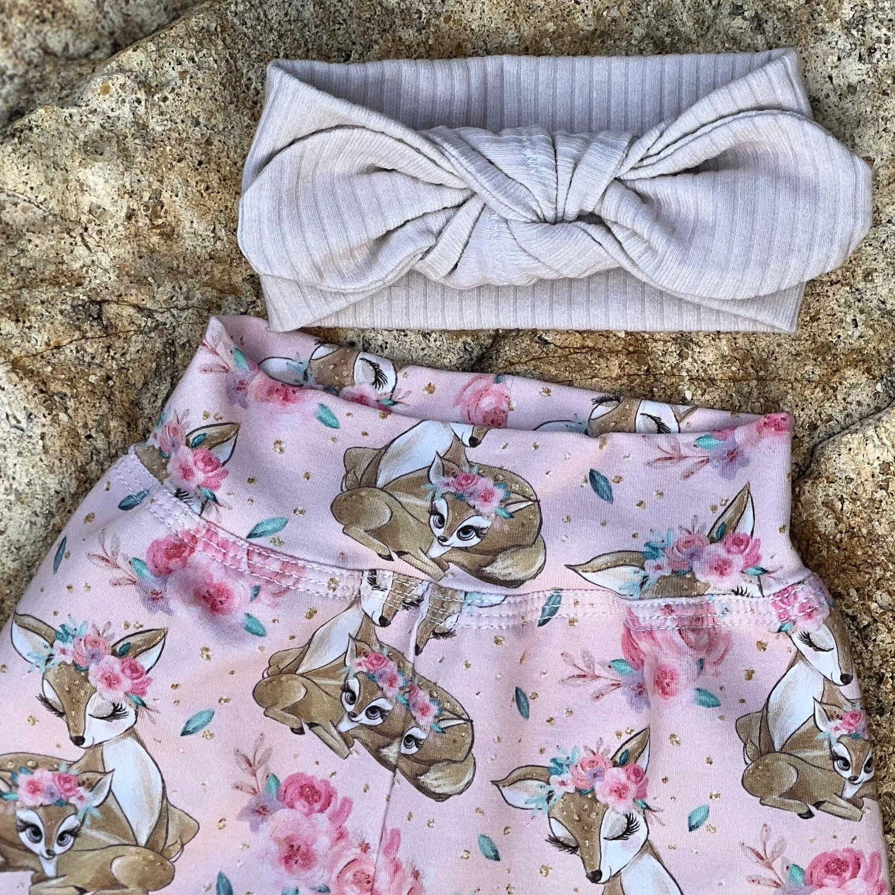 Deer Me | Size 0 only | Handmade Long Baby Pants by Dumbleton Duds | FREE Postage $50+