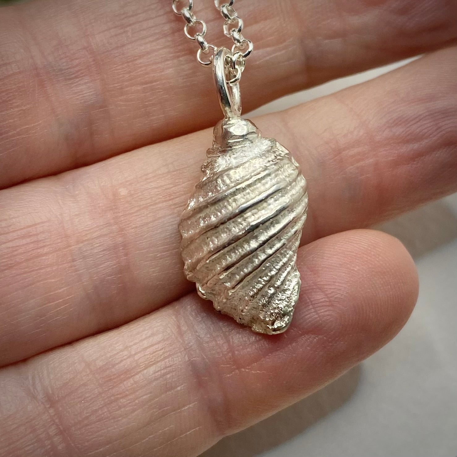 Silver Sea Shell Pendant