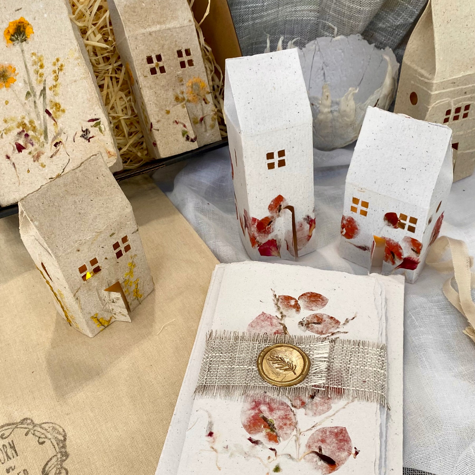 Handmade Paper Stationery Gift Box, our largest ever. Personalise too.