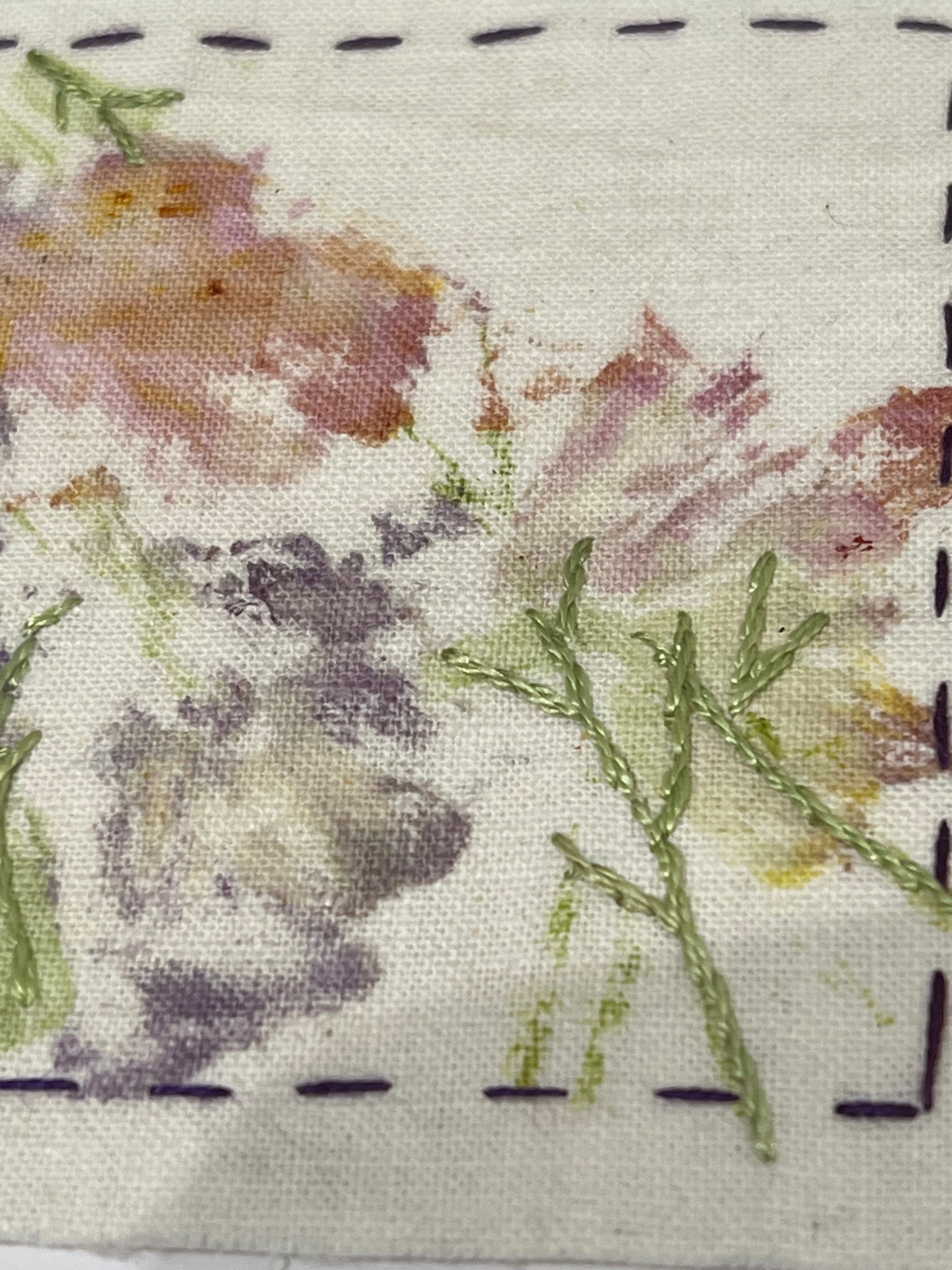 Handmade Abstract Floral Greeting Card