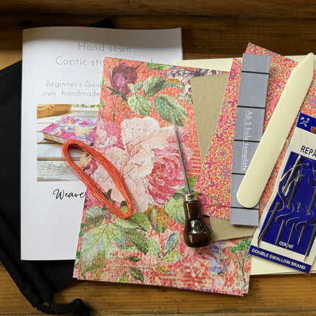 Kit - A6 Coptic Stitch Journal Peach