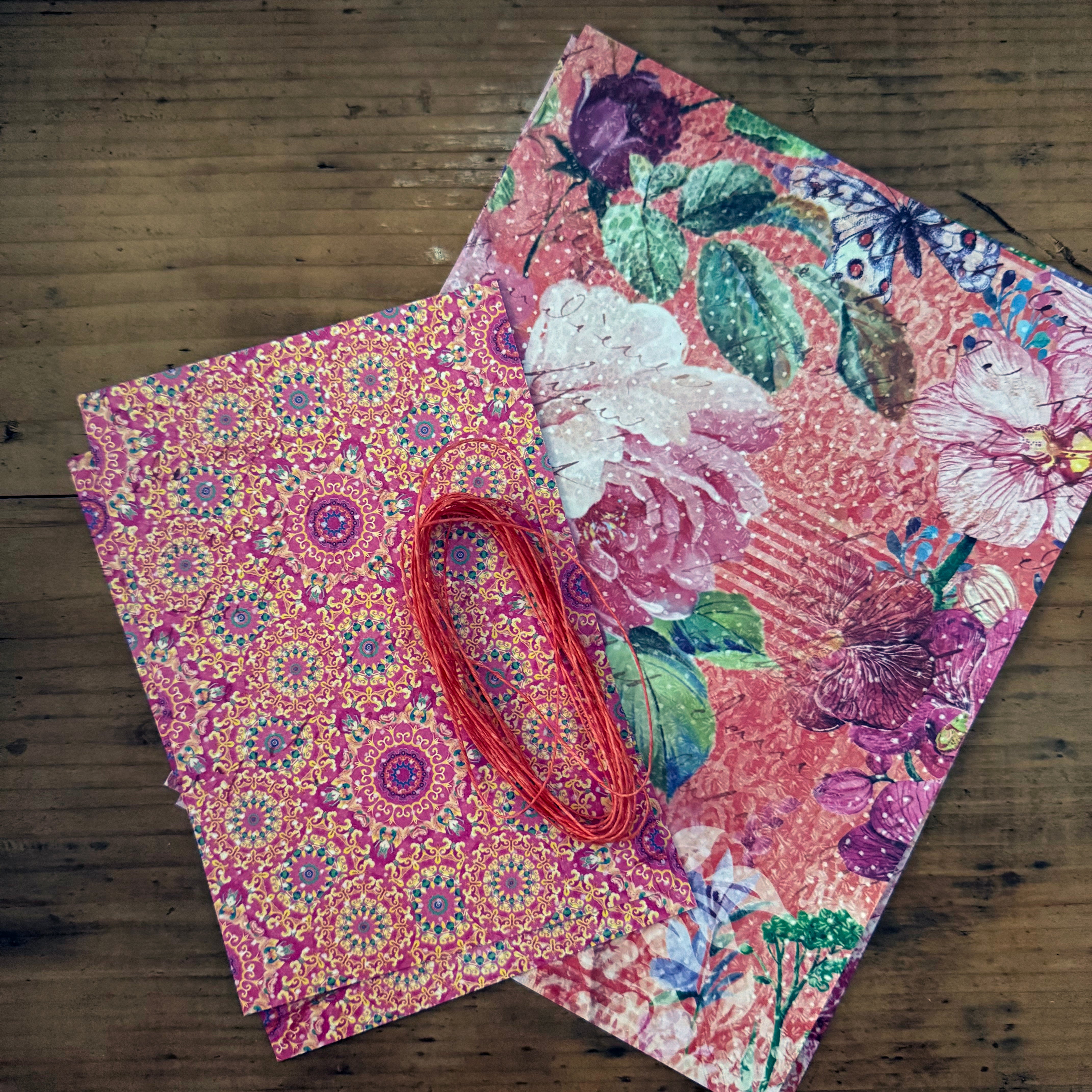 Kit - A6 Coptic Stitch Journal Peach