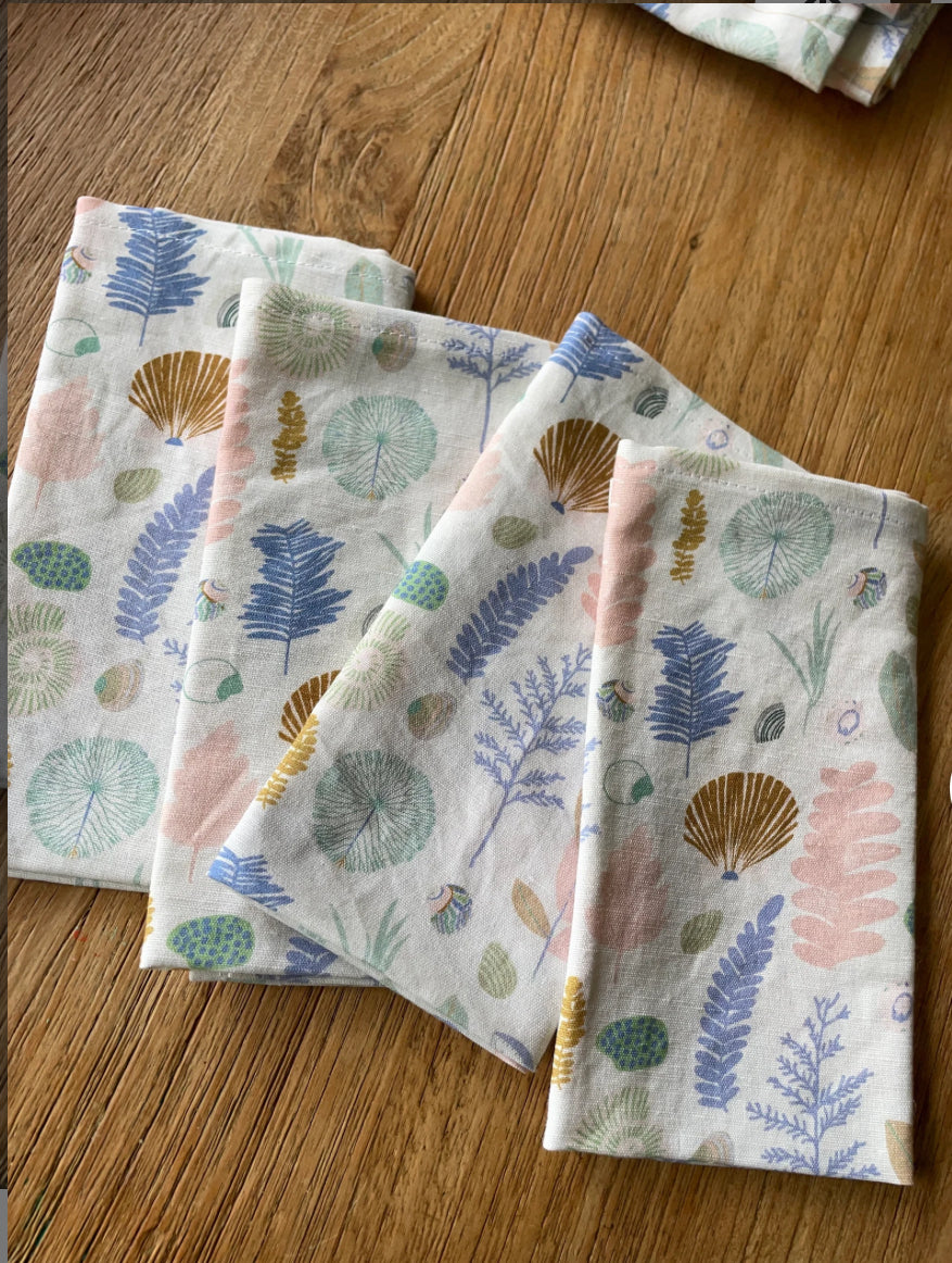 Beach Fossils Table Napkins