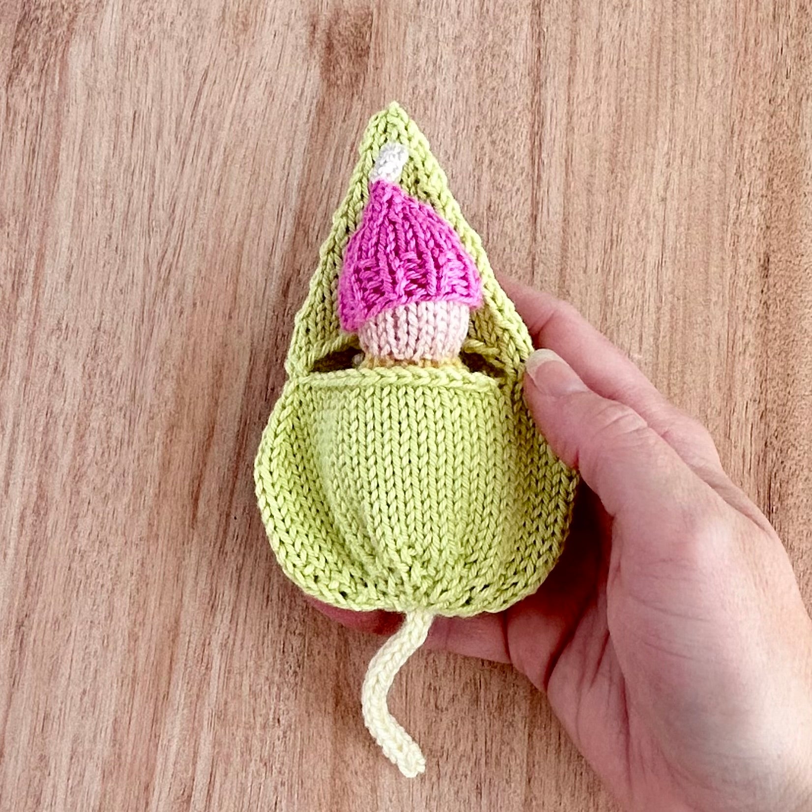 Leafling| Hand Knit| Whimsical Gift | Toy | Ready to Ship