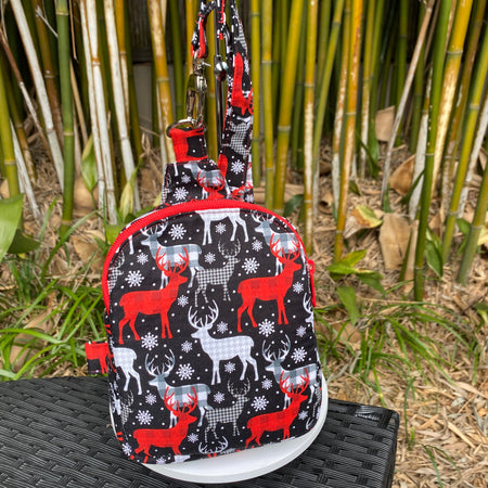 Christmas Reindeer Mini Crossbody Bag