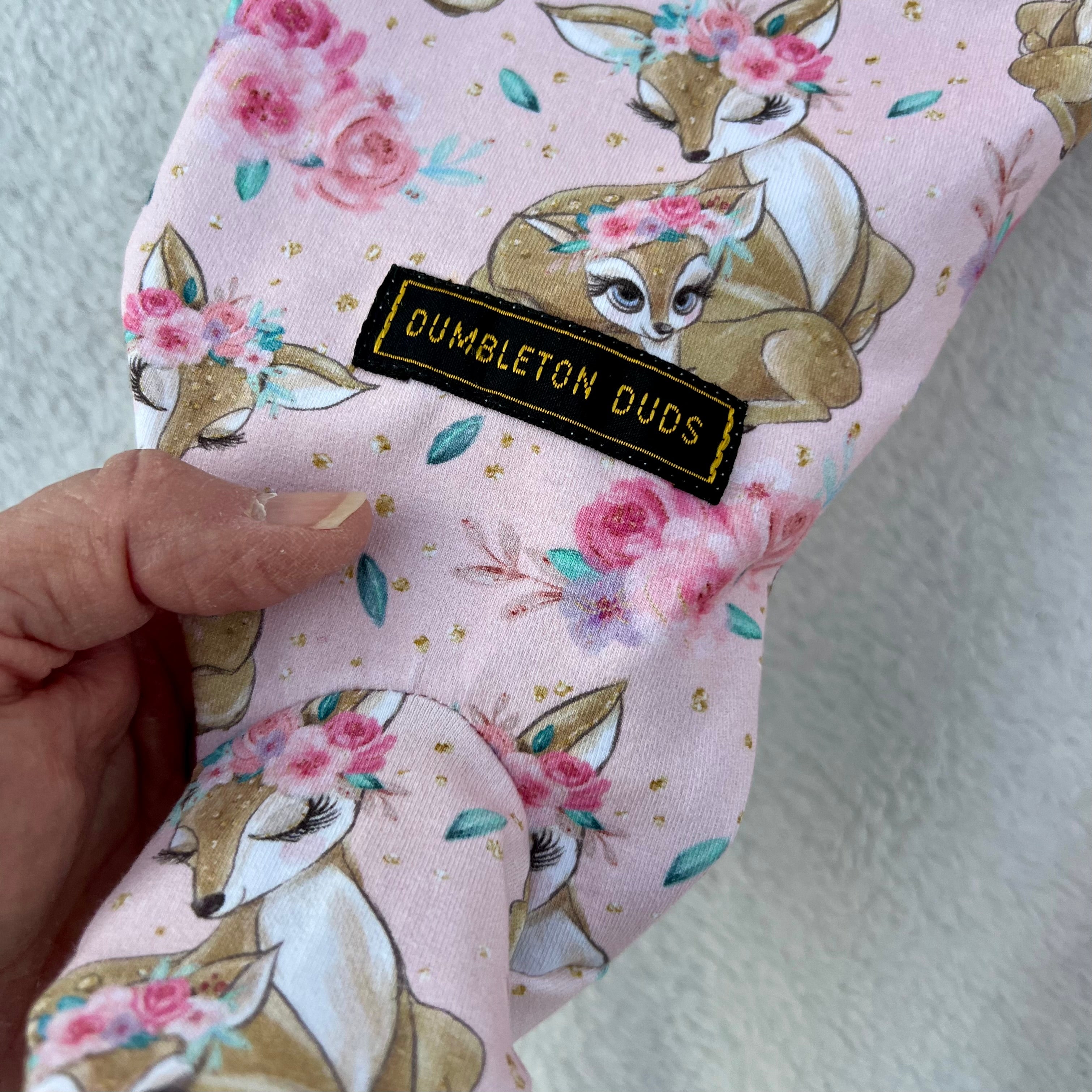 Deer Me | Size 0 only | Handmade Long Baby Pants by Dumbleton Duds | FREE Postage $50+