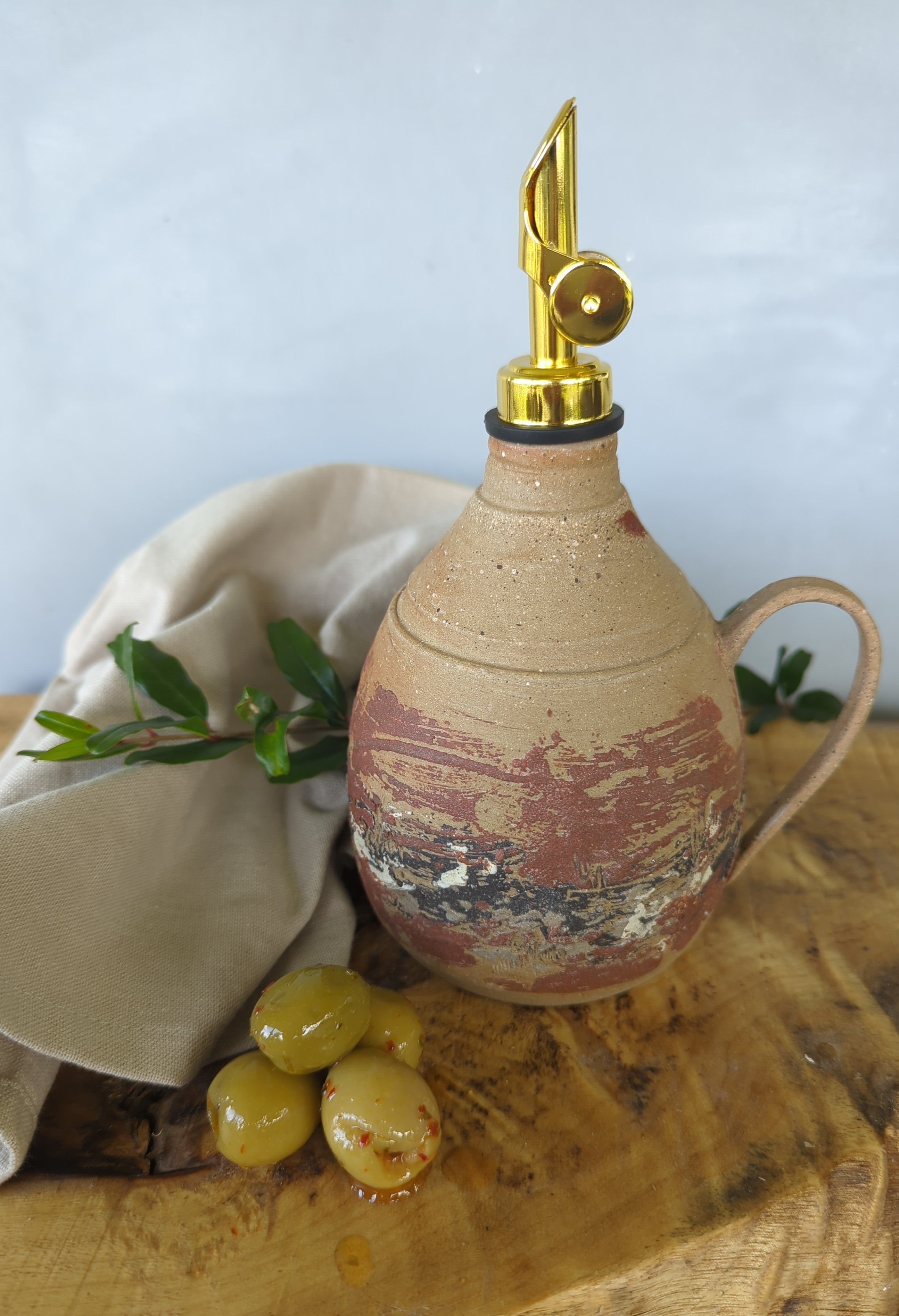 Ceramic oil/vinegar bottle