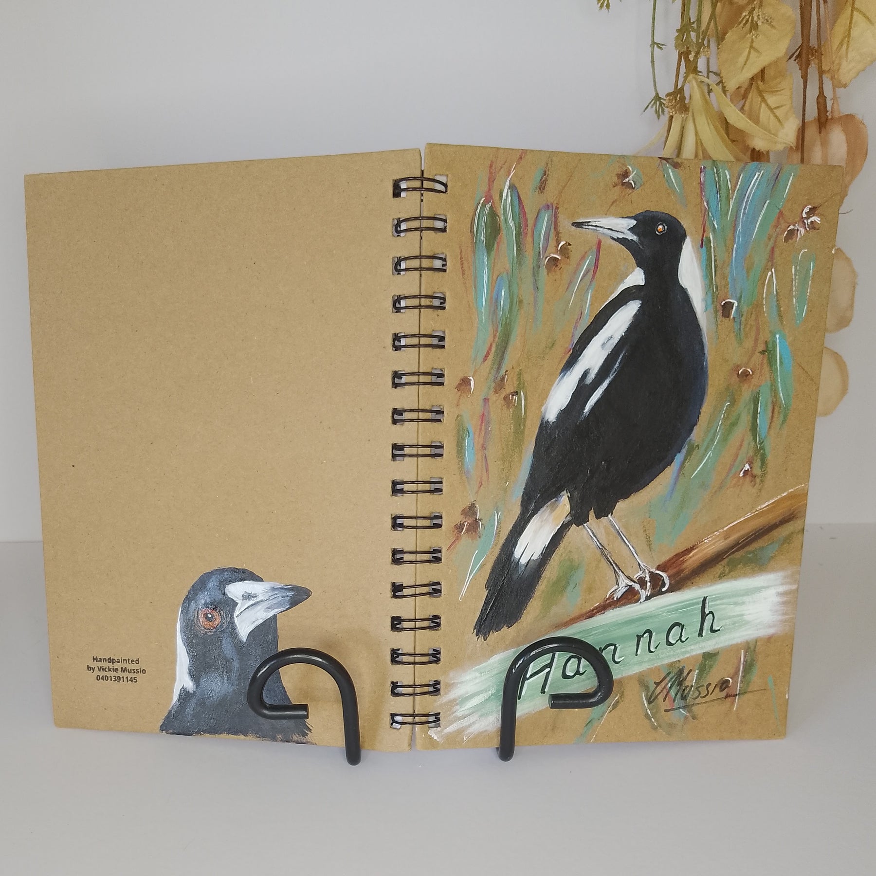 Pet Portrait Notebook - Customised Handpainted Notebook