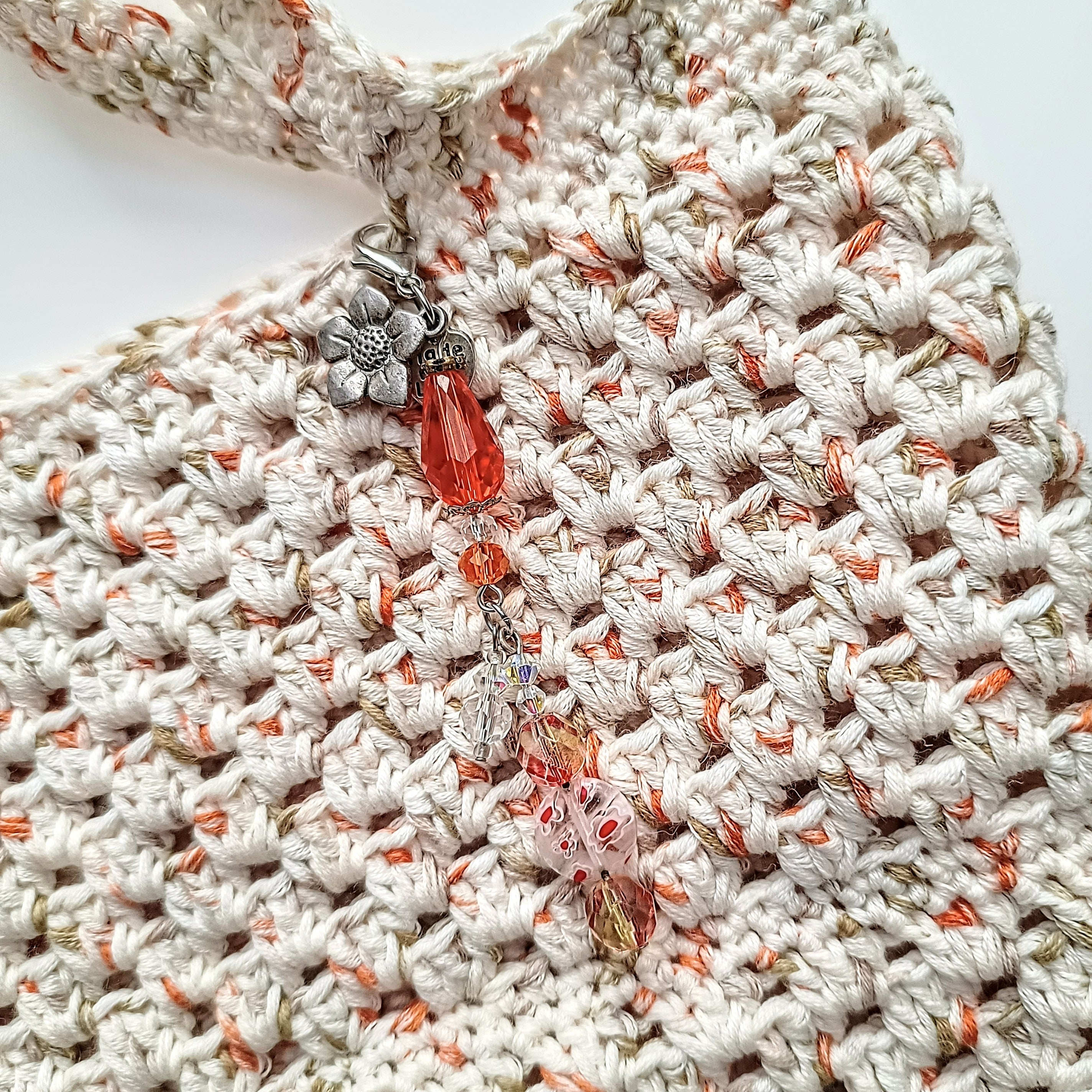 Small Unlined Crochet Bag - Autumn Tones