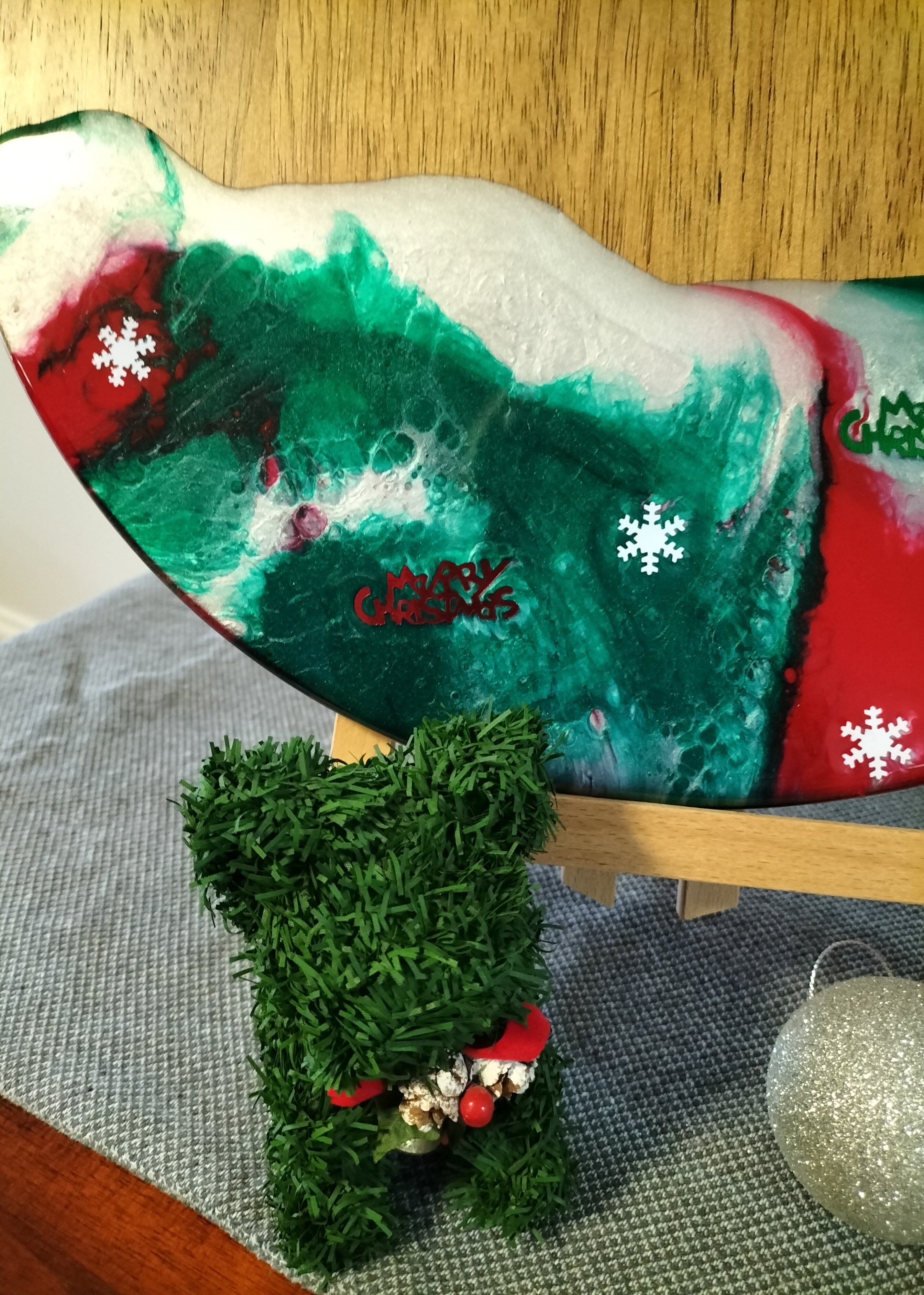 Christmas creations, time to bring out the Christmas platters.