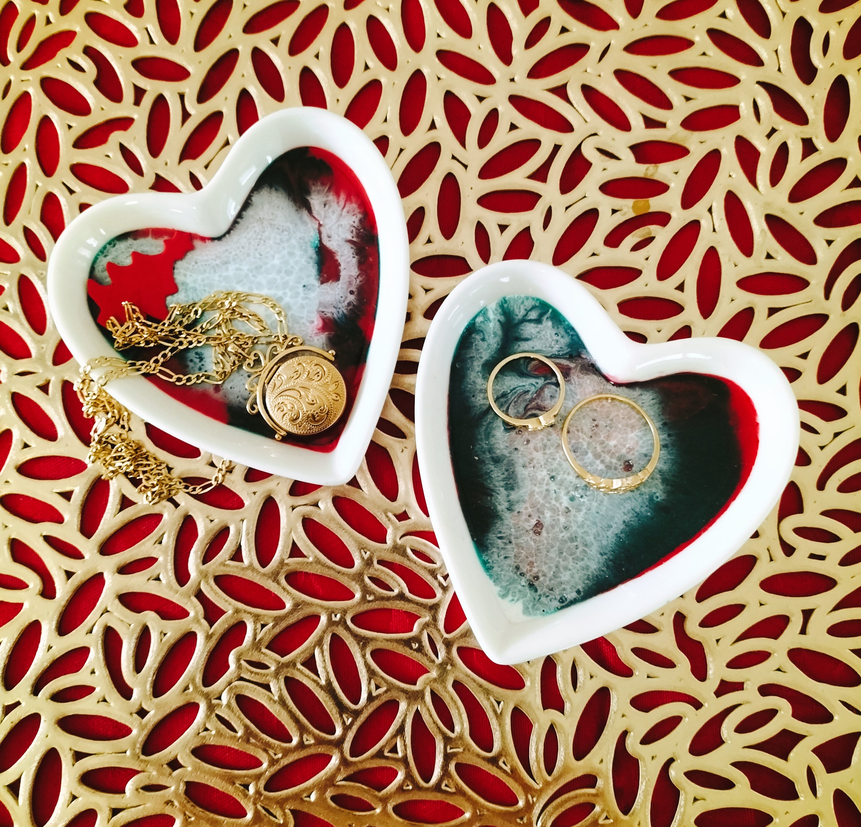 Little love, heart trinket trays.